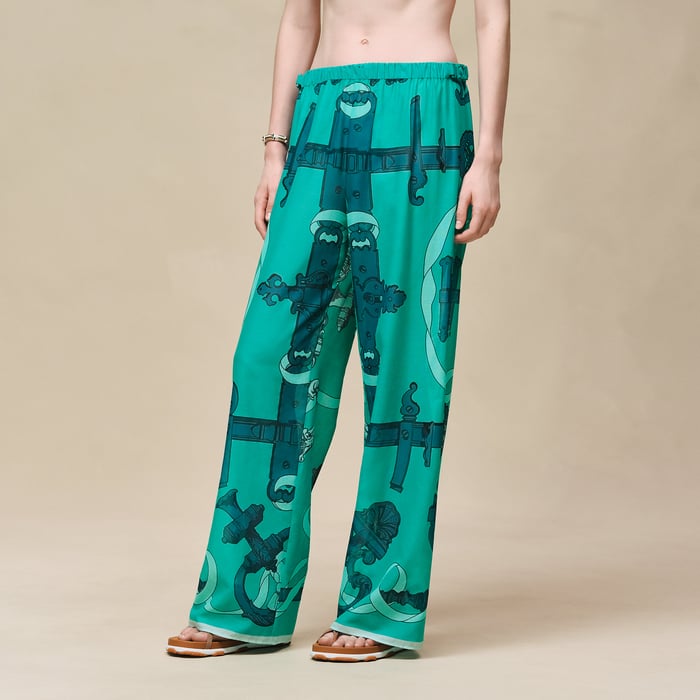 Vert Tourmaline "Ferronnerie Remix" Beach Pants