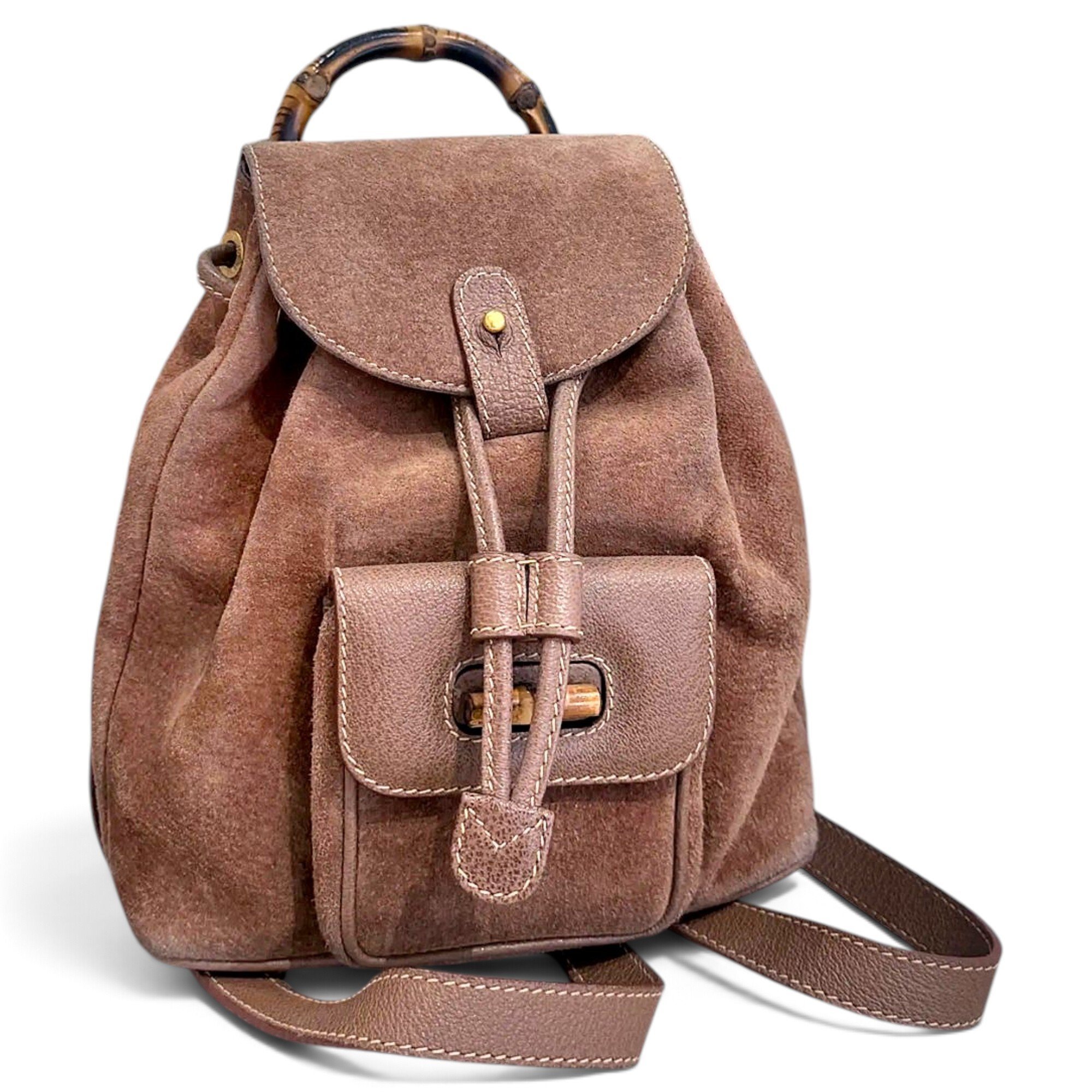 Bamboo Tassel Oval backpack