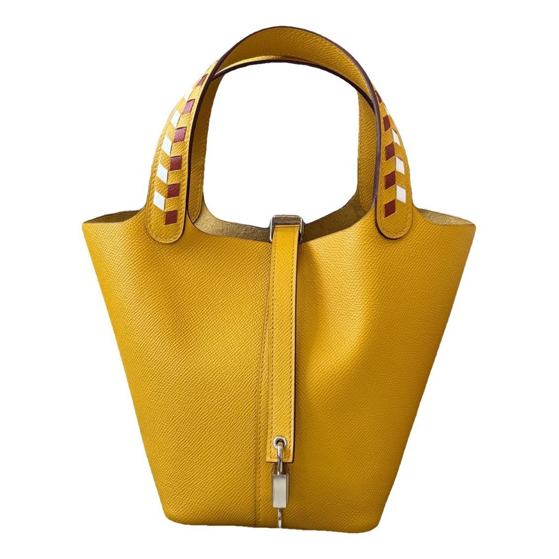 Picotin leather tote