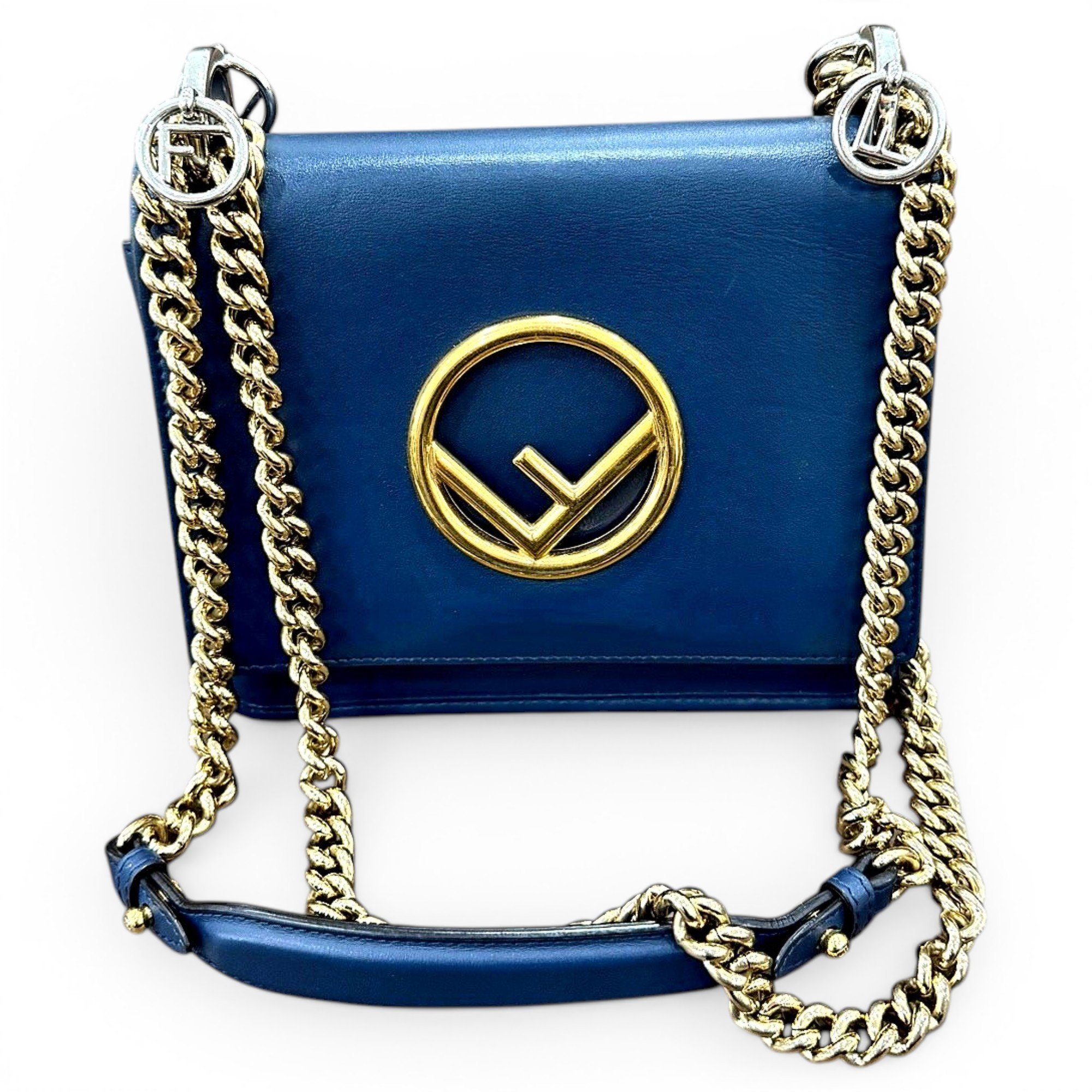 Kan I Logo leather crossbody bag