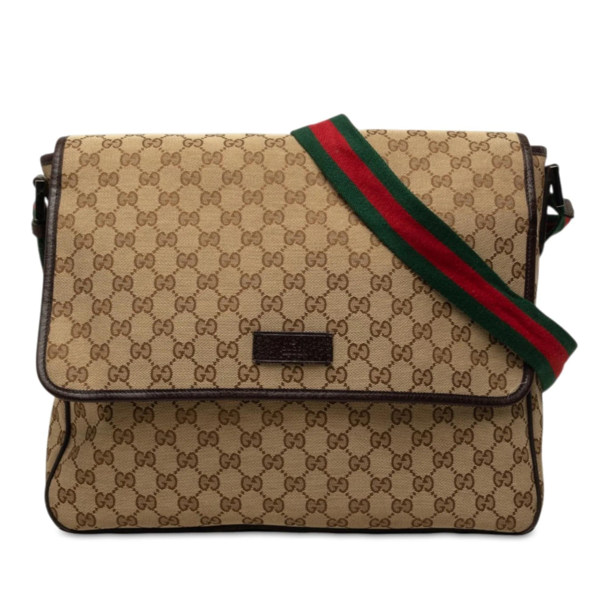 Gucci B leather crossbody bag