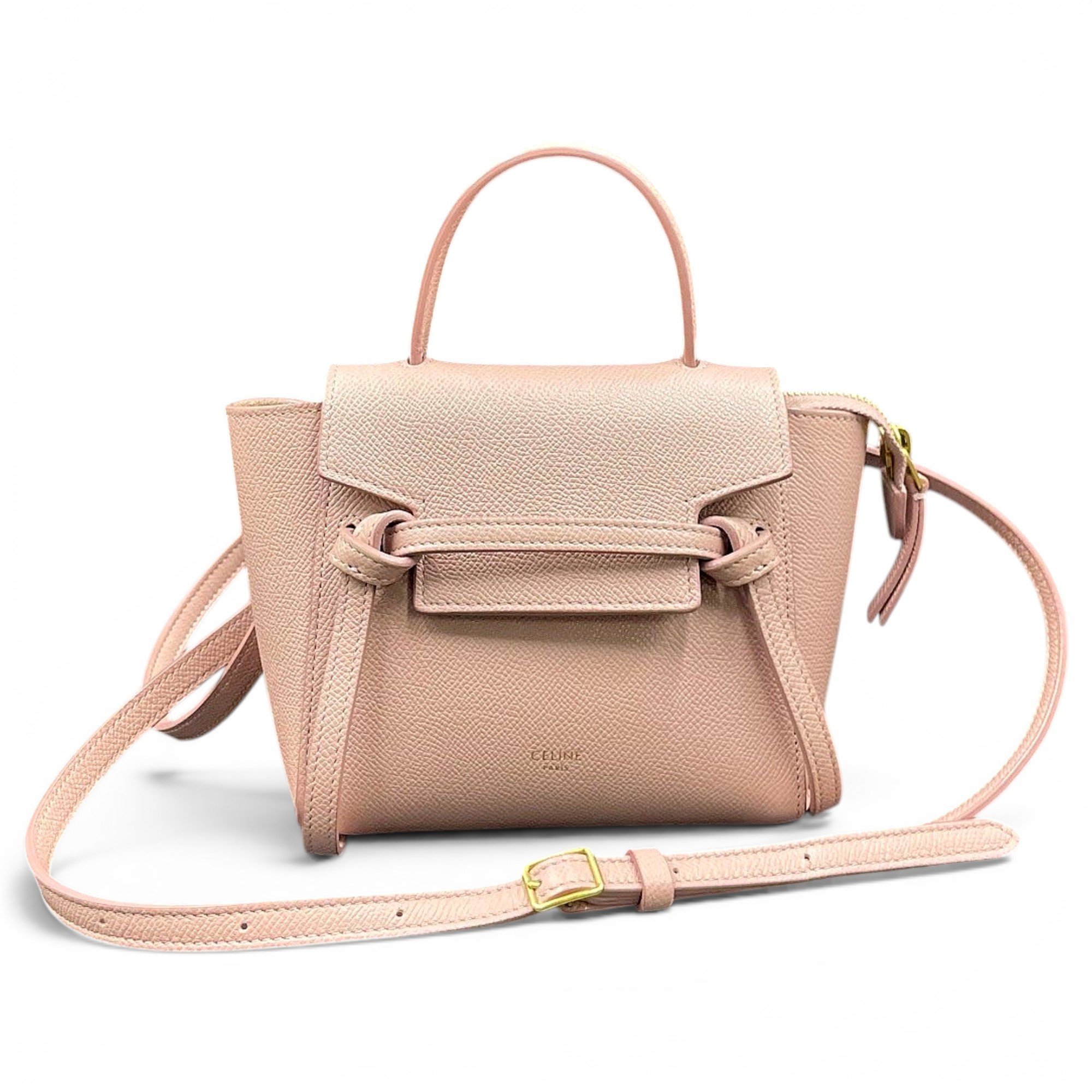 Belt leather handbag