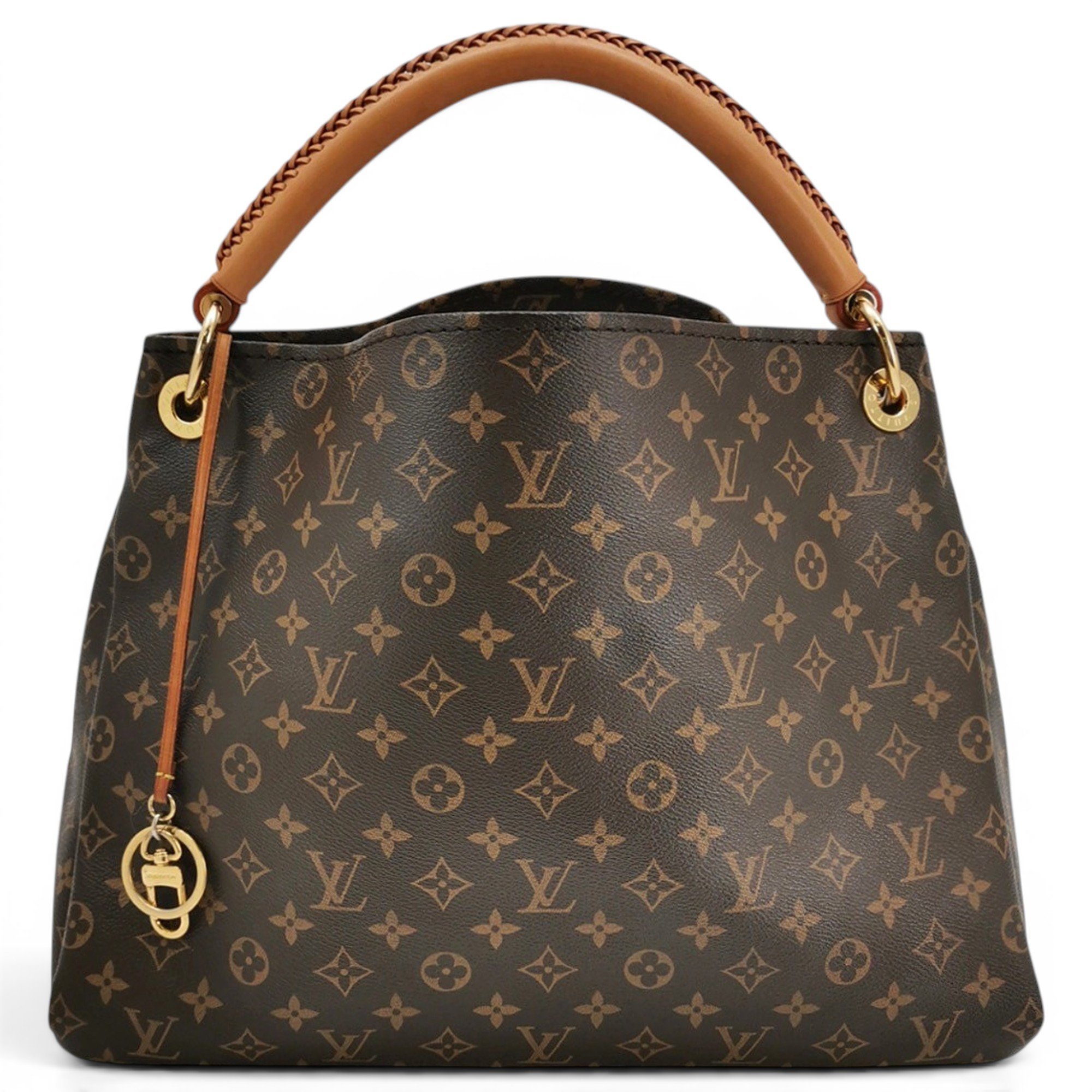 Artsy leather handbag