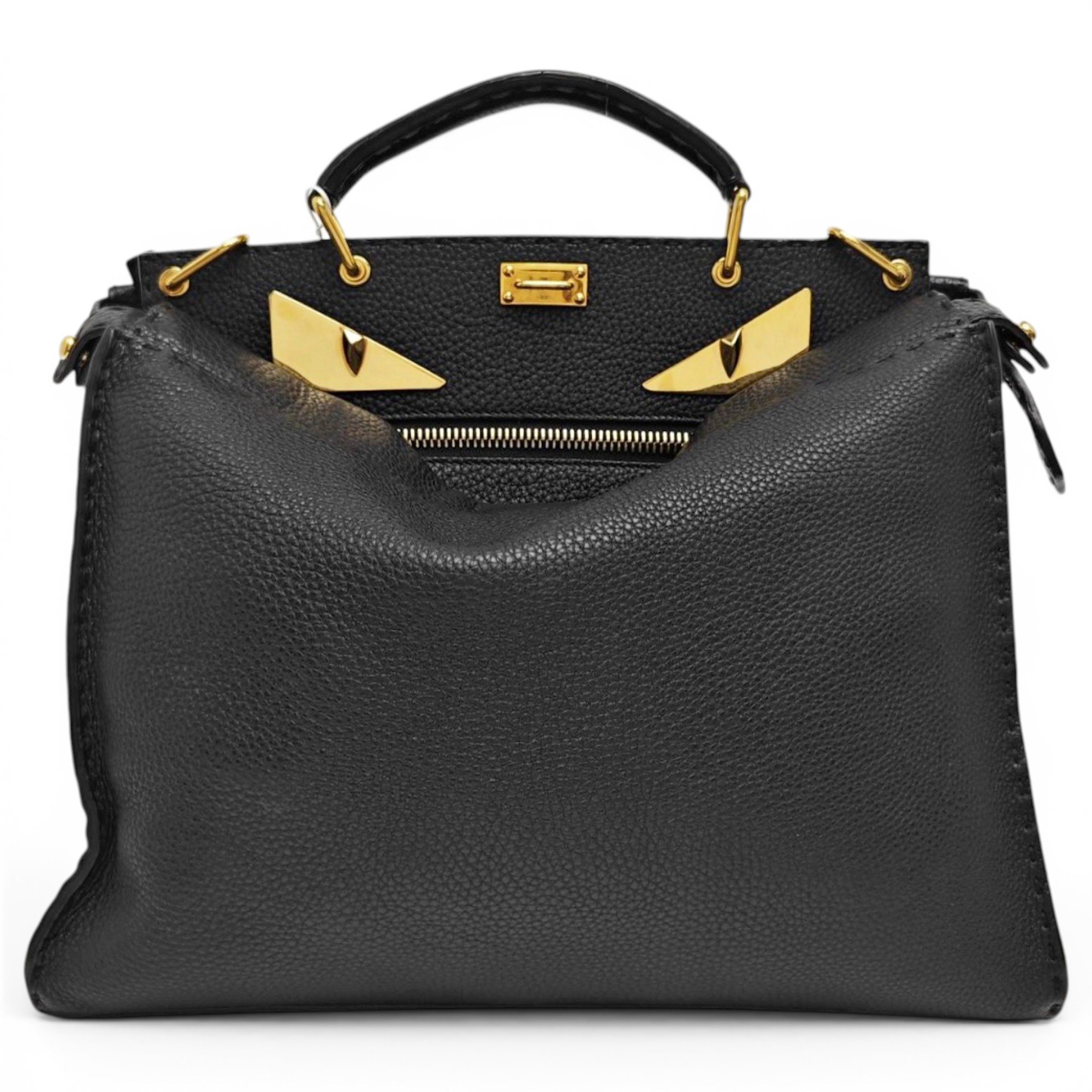 Peekaboo leather handbag