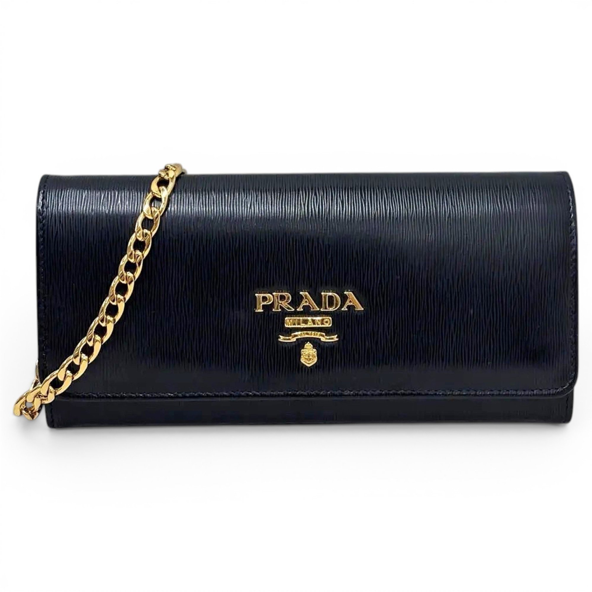 Leather clutch bag