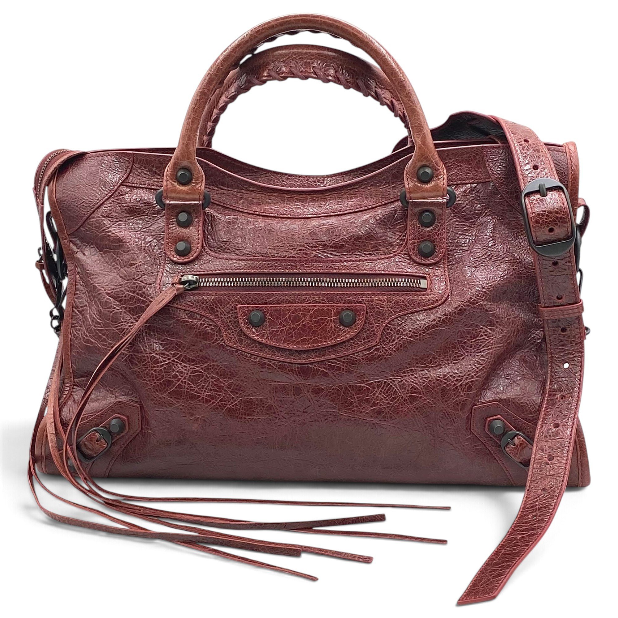 Leather handbag