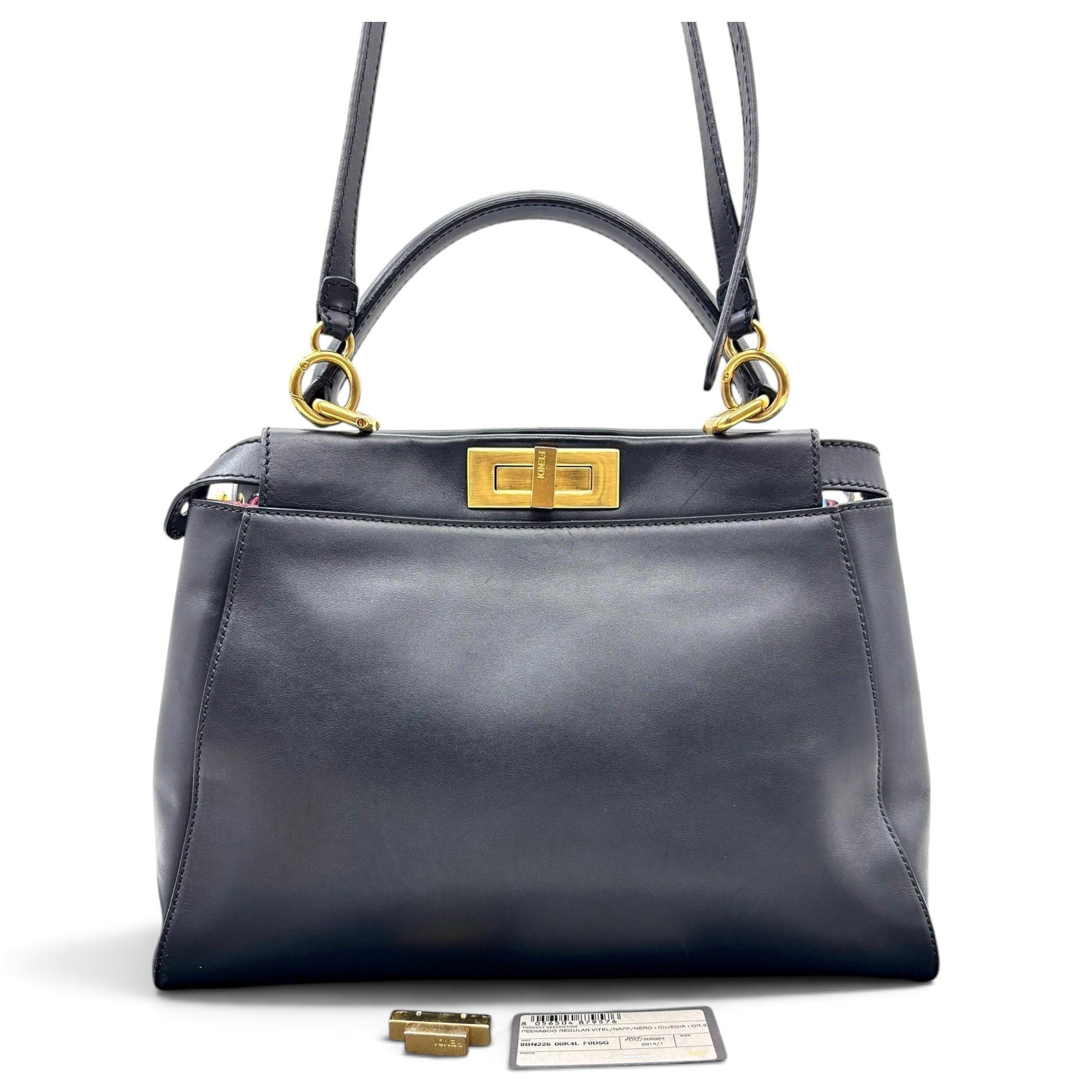 Peekaboo leather handbag