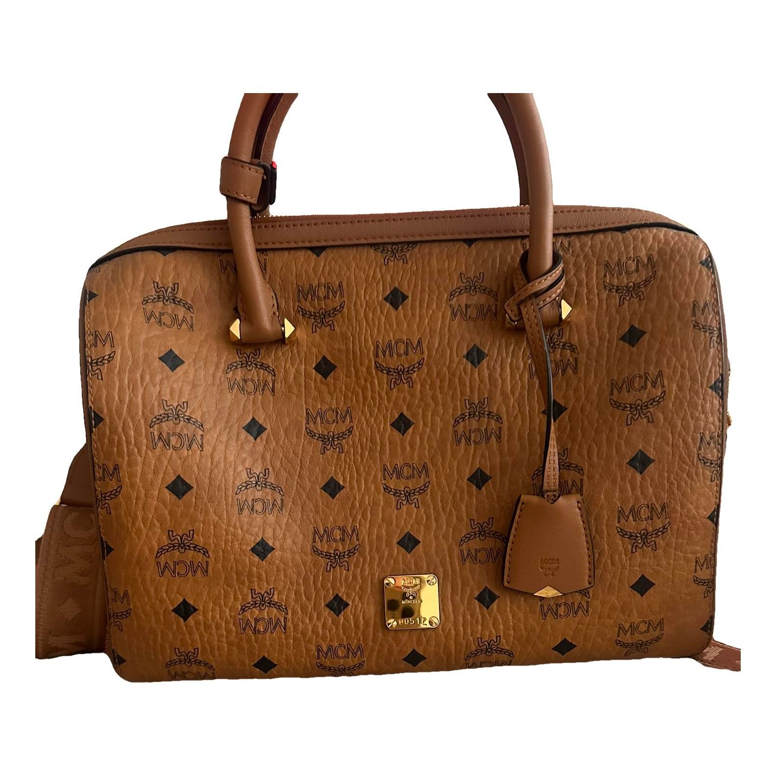 Boston leather handbag