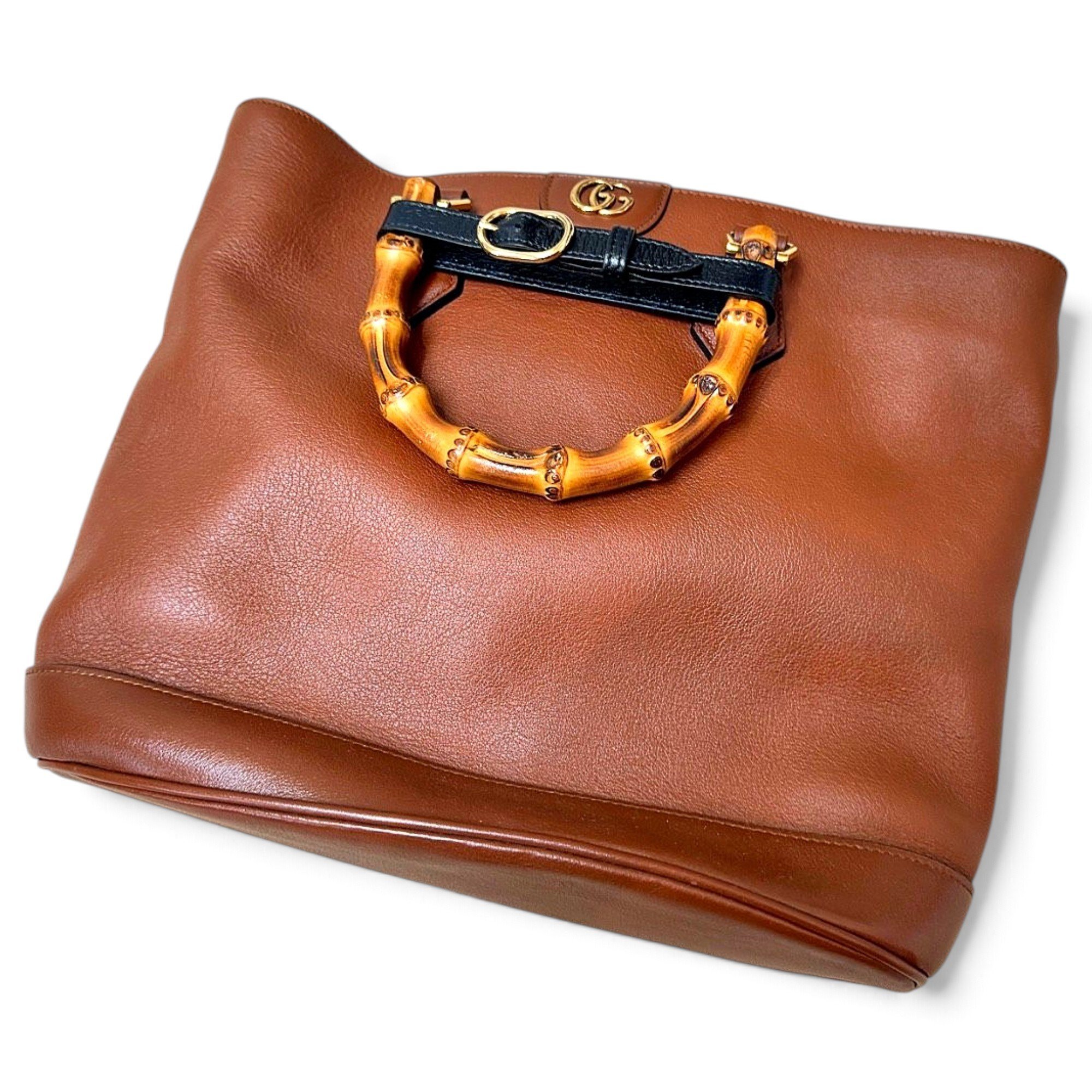 Diana Bamboo leather tote