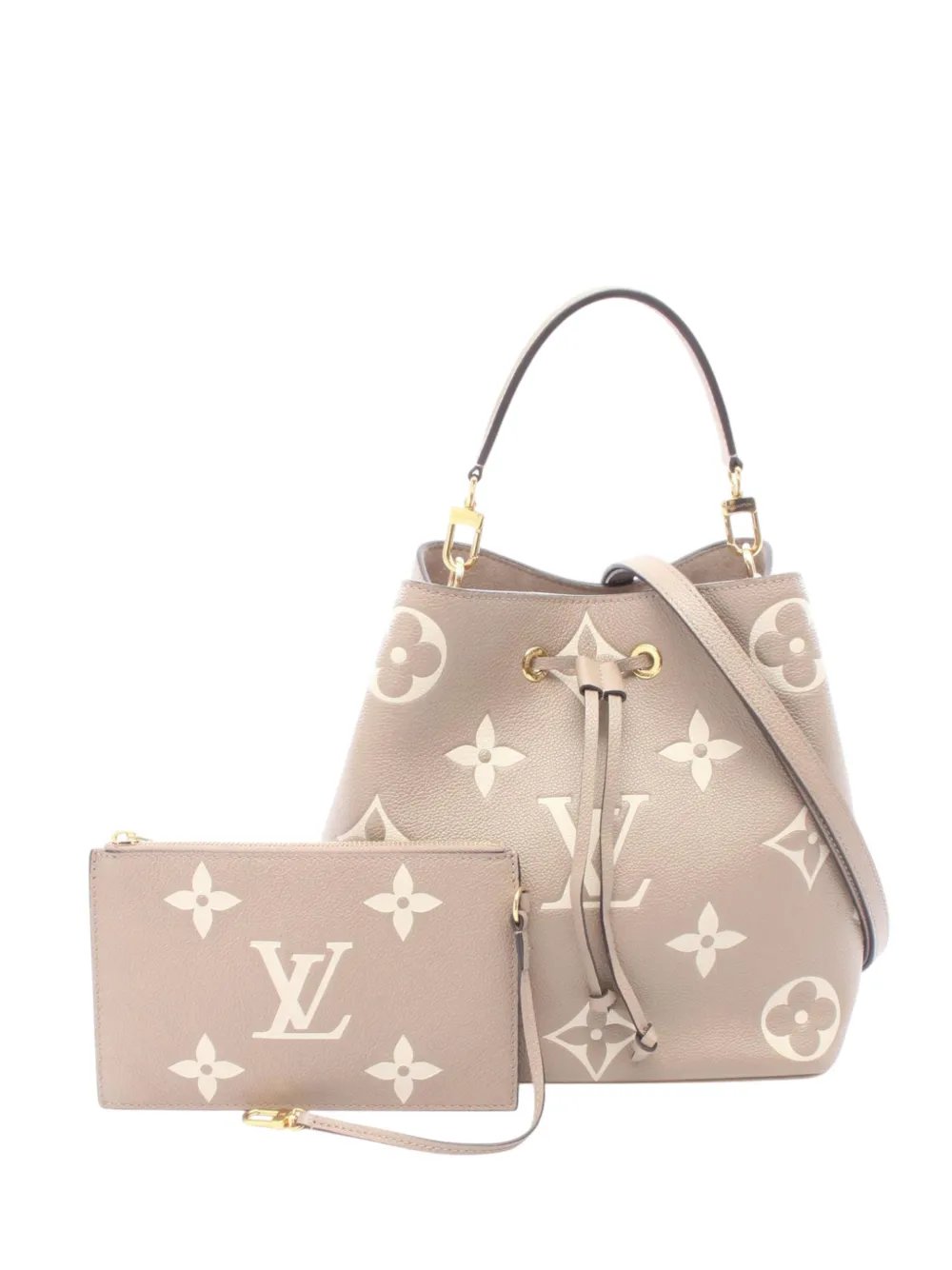 2021-2026 Monogram Giant Bicolor Empreinte Neonoe MM bucket bag