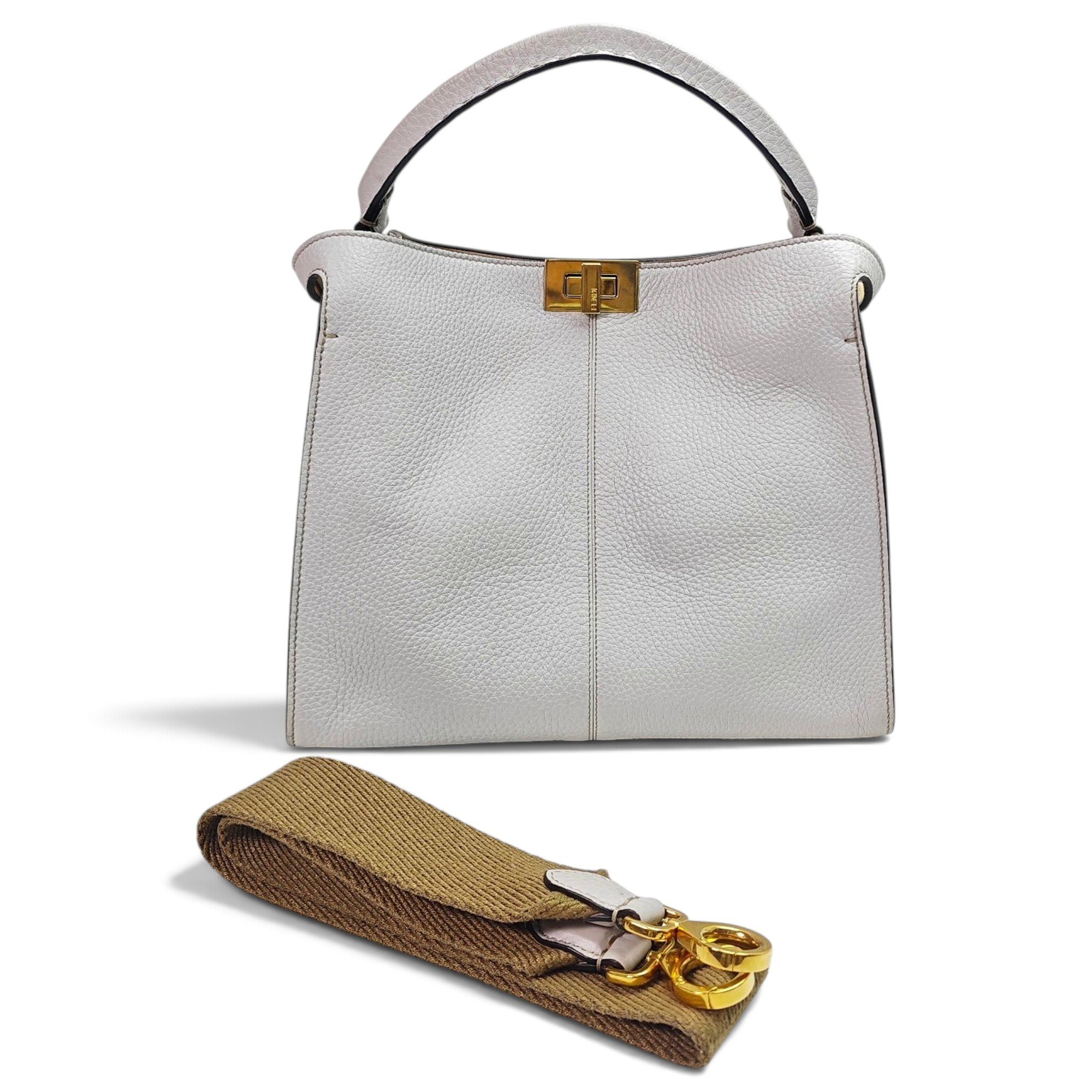 Peekaboo leather handbag