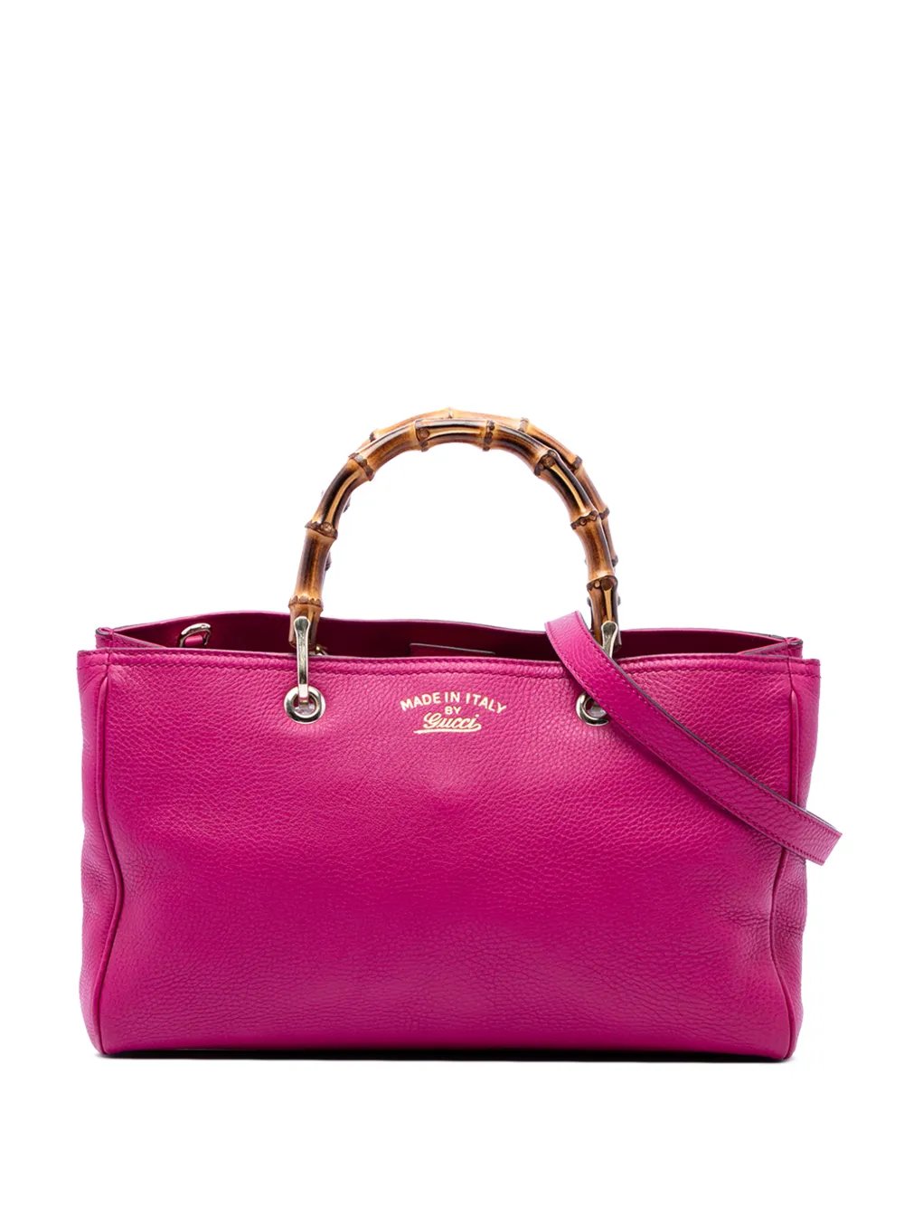 2016-2026 Medium Calfskin Bamboo Shopper satchel