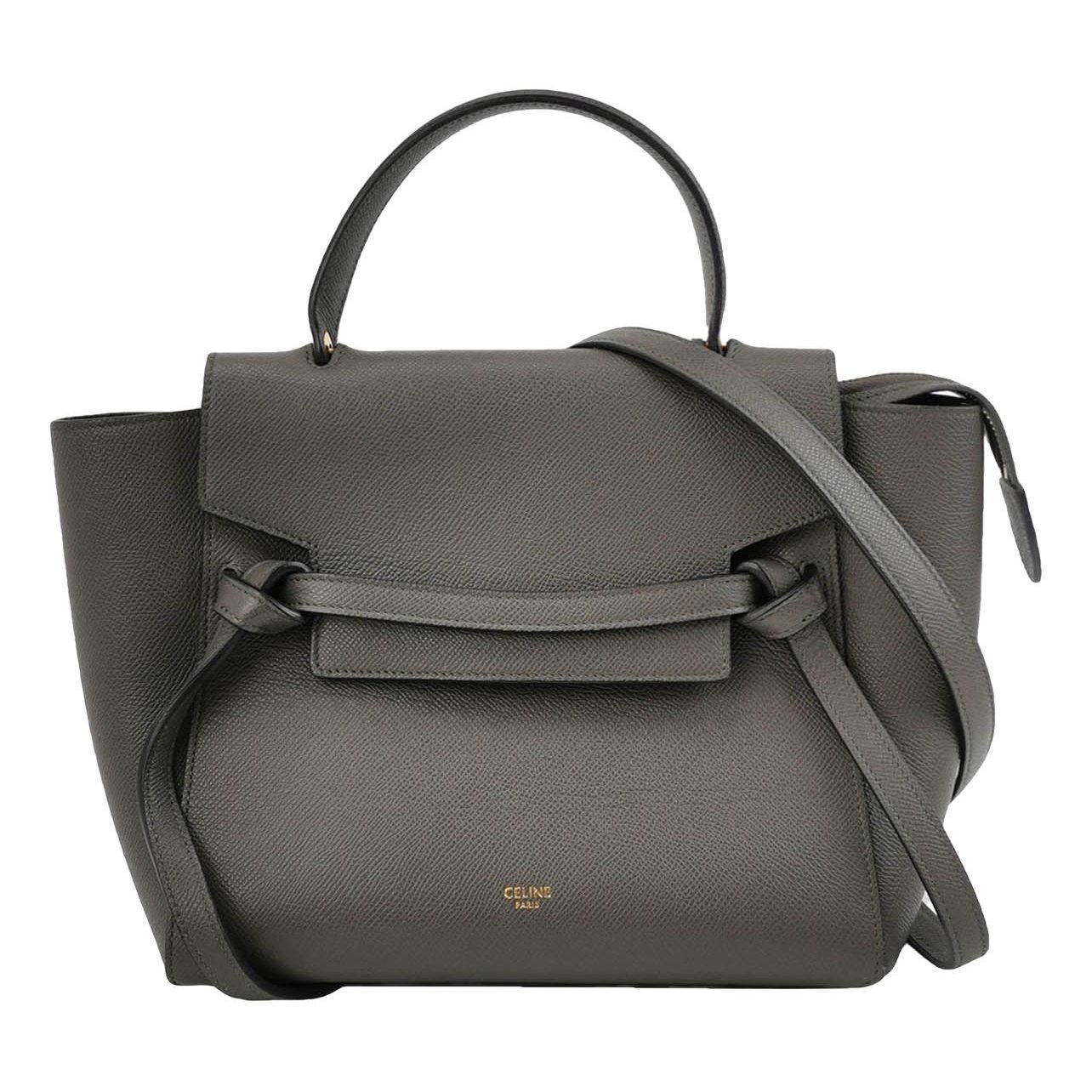 Belt leather handbag