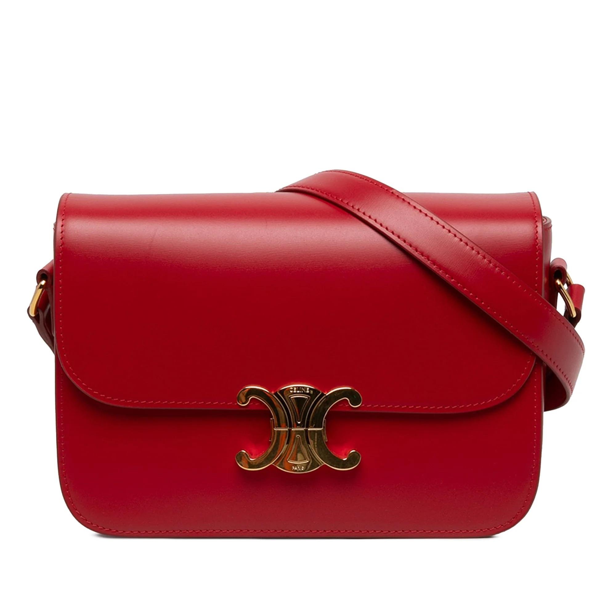 Triomphe pony-style calfskin handbag