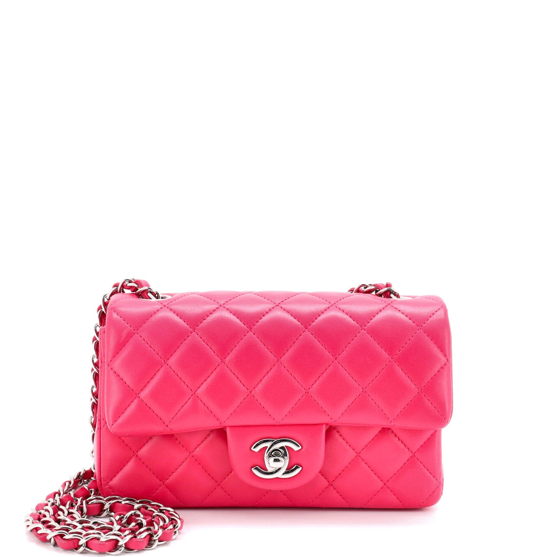Chanel Classic Single Flap Bag Quilted Lambskin Mini