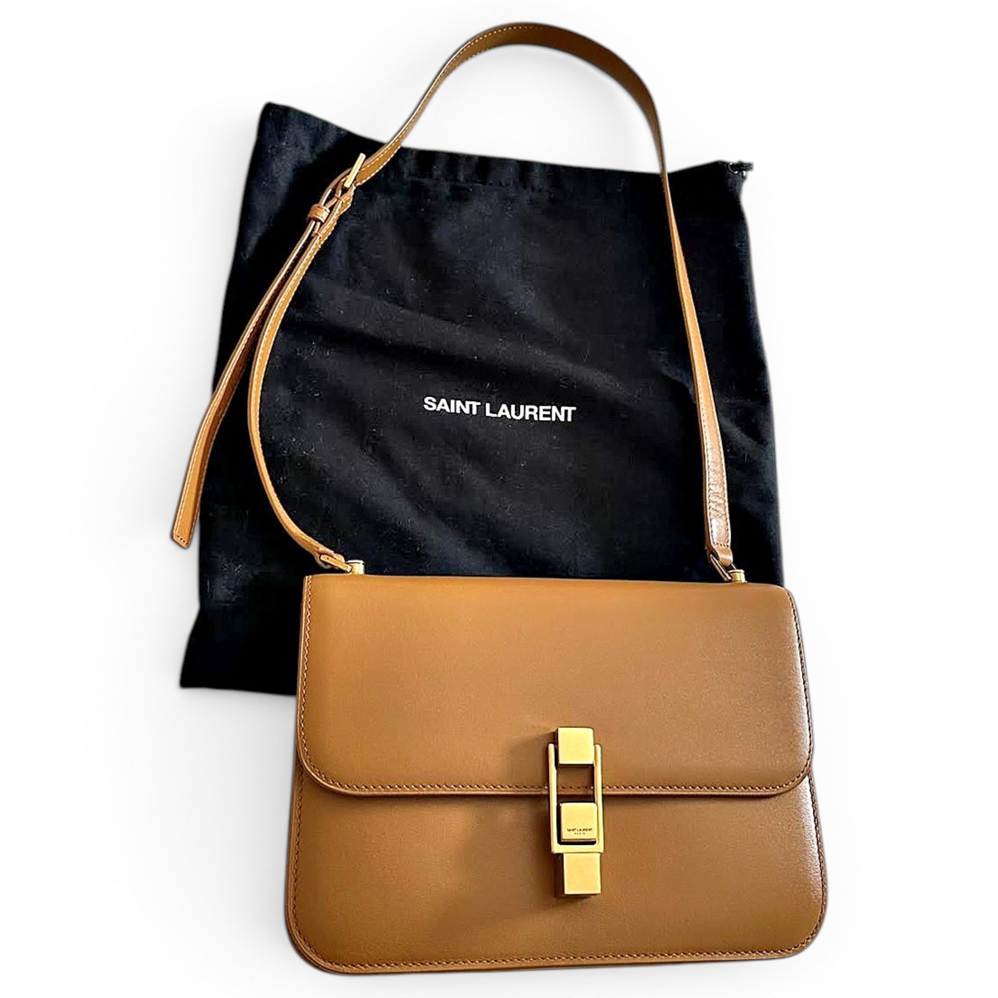 Carré leather crossbody bag