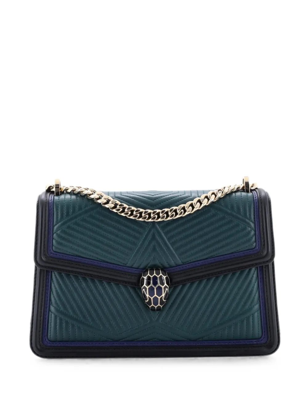 Serpenti Forever Shoulder Bag Quilted Leather Small crossbody bag