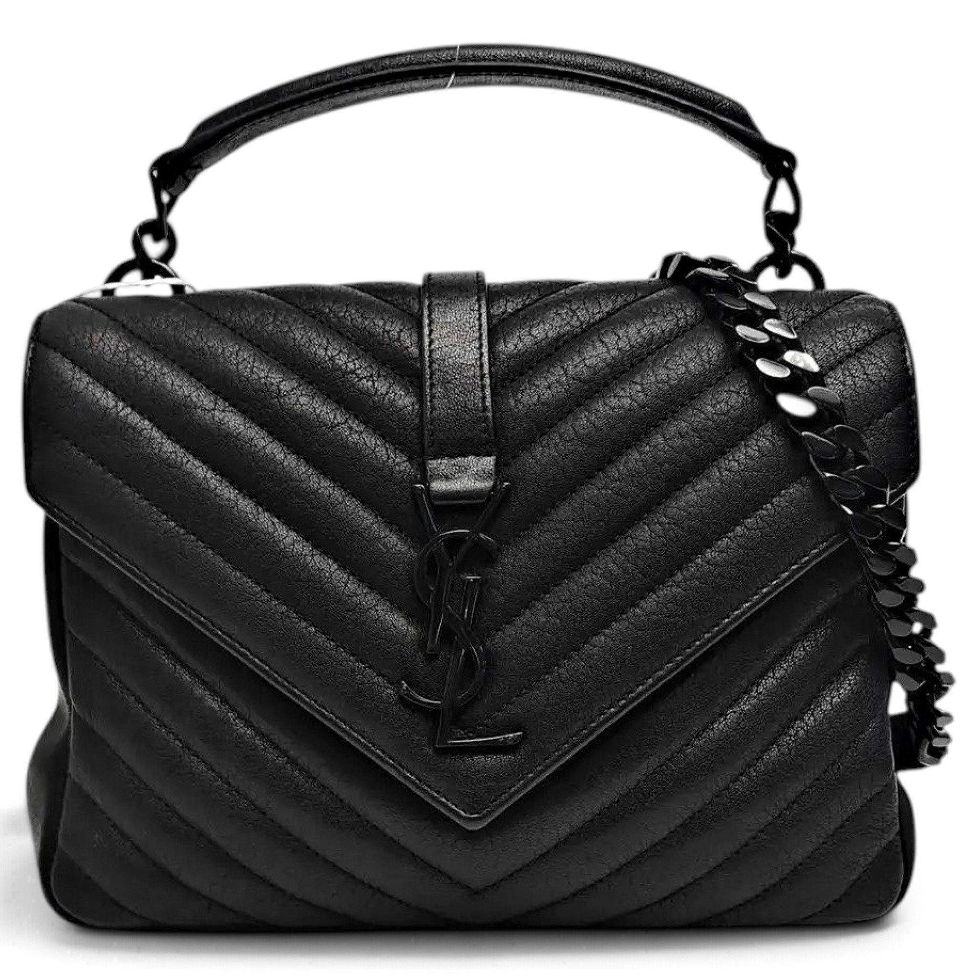 Collége monogramme leather handbag