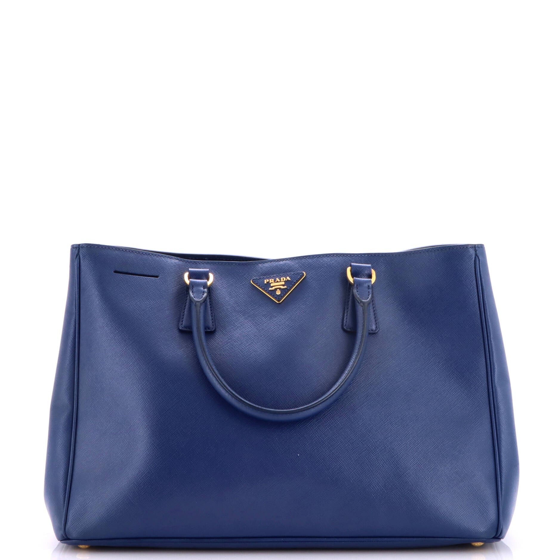 Lux Open Tote Saffiano Leather Large