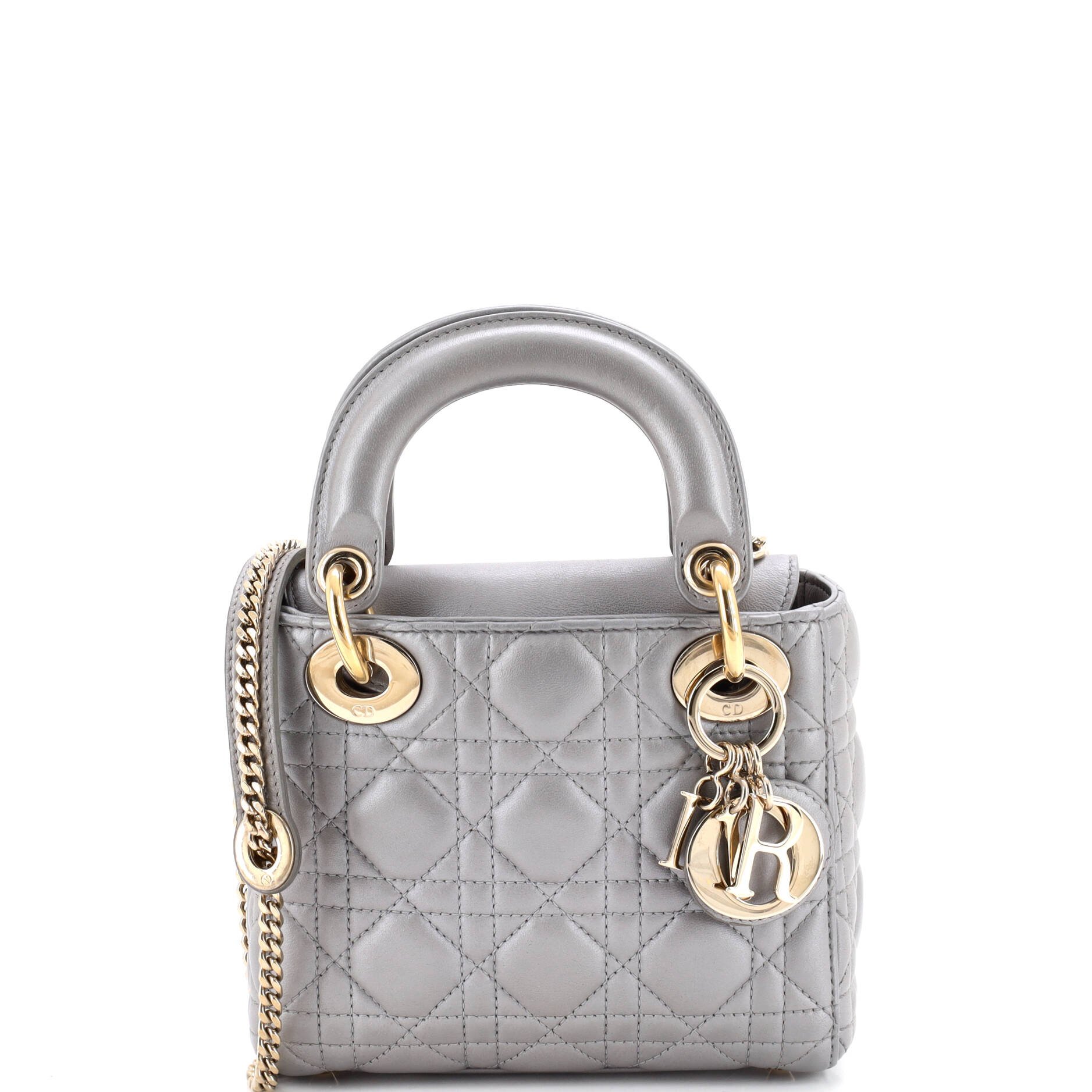 Lady Dior Chain Bag Cannage Quilt Lambskin Mini