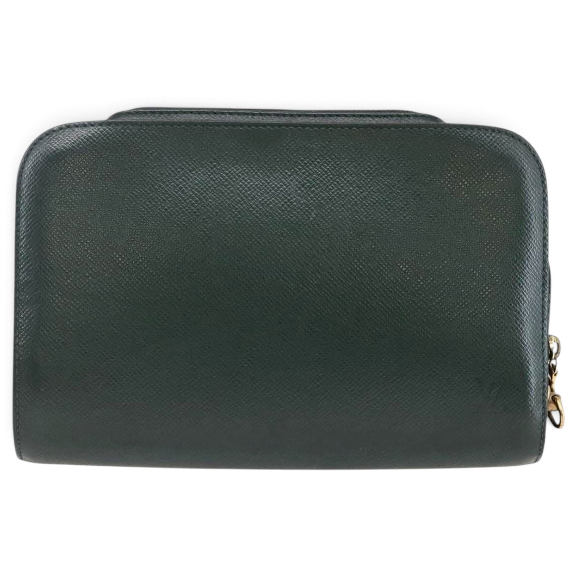 Leather clutch bag