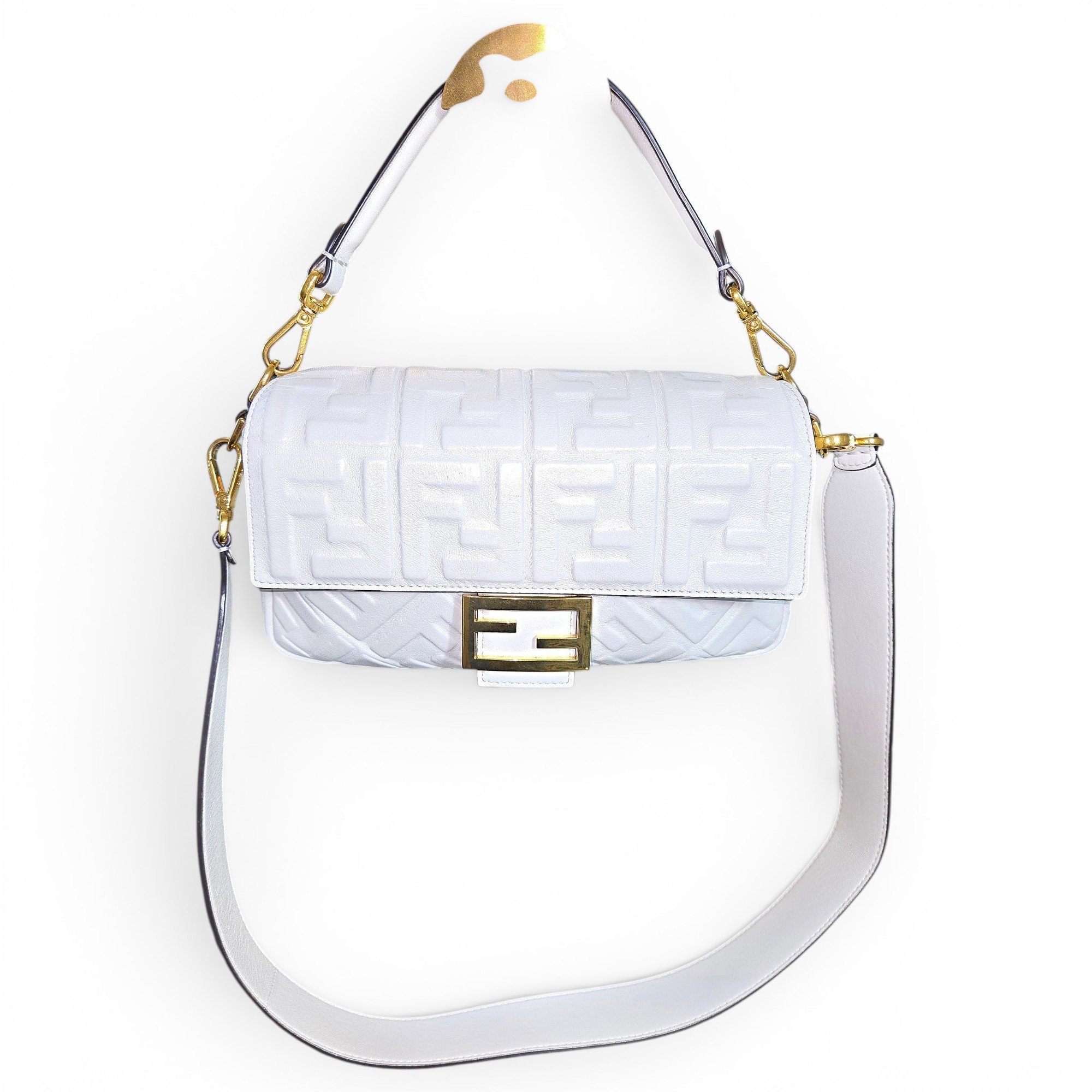 Baguette leather handbag