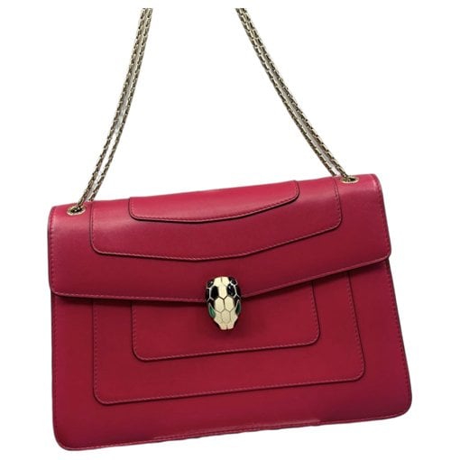 Serpenti leather handbag