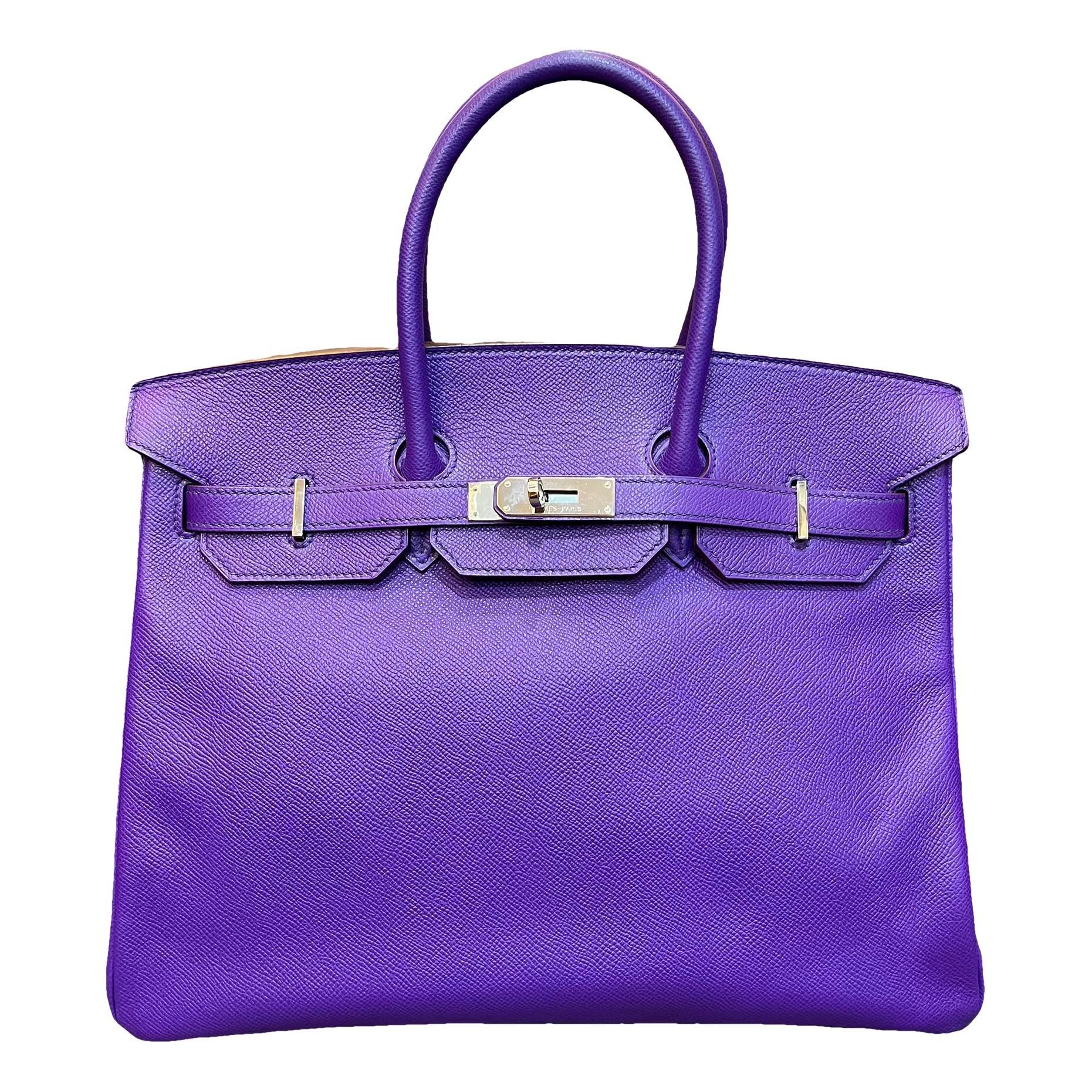 Birkin 35 leather handbag