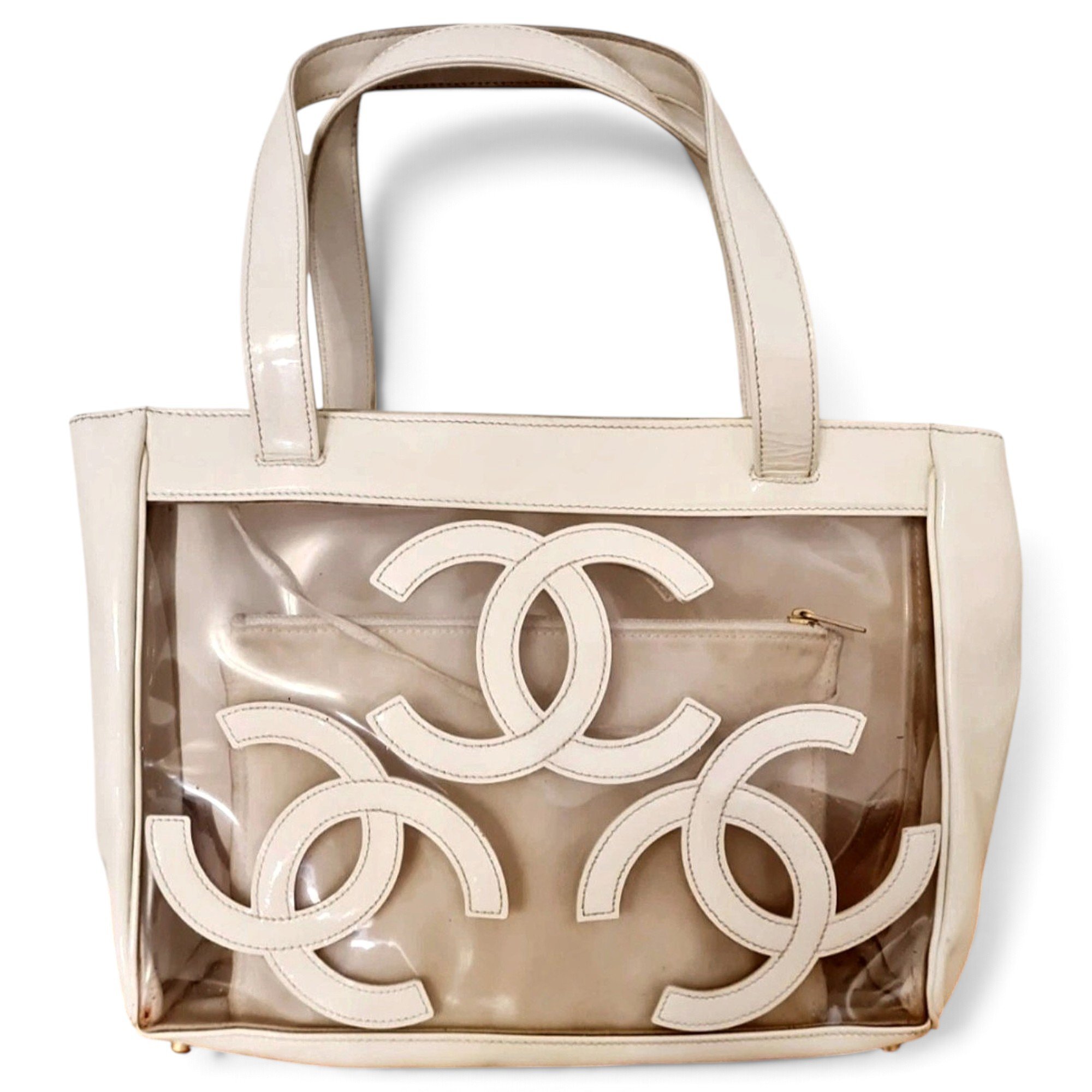 Classic CC Shopping vinyl tote