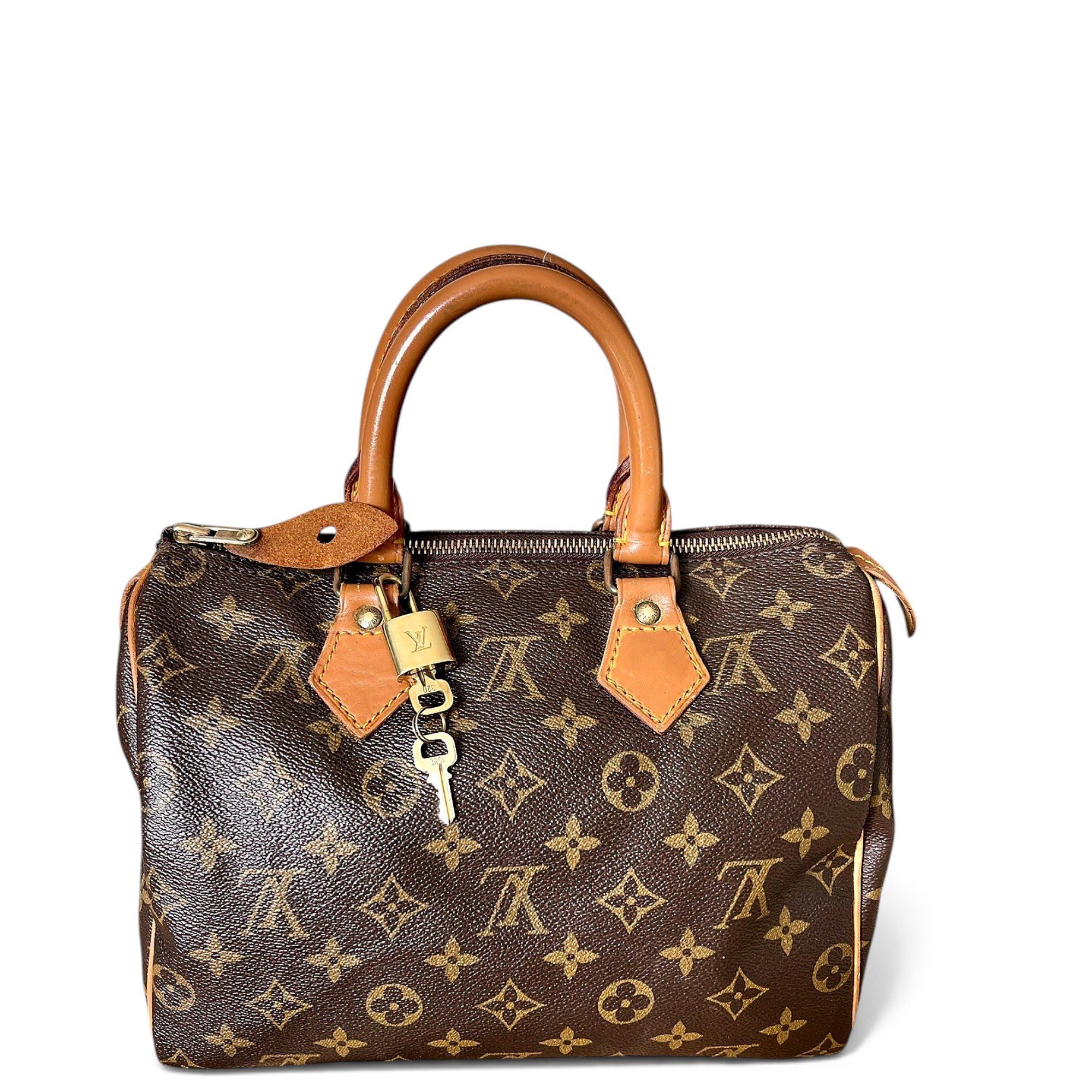 Speedy leather handbag