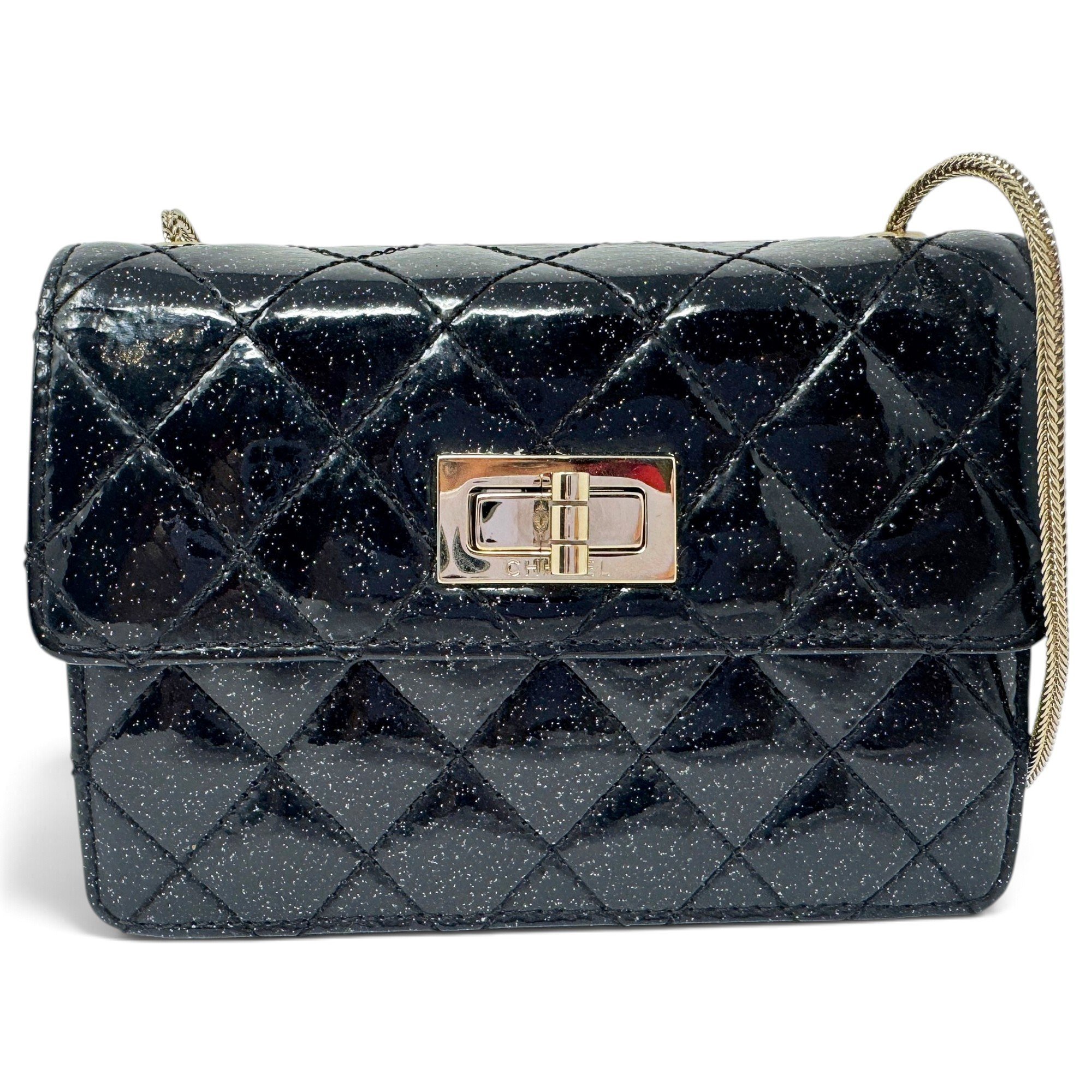 2.55 patent leather handbag