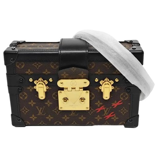 Petite Malle leather crossbody bag