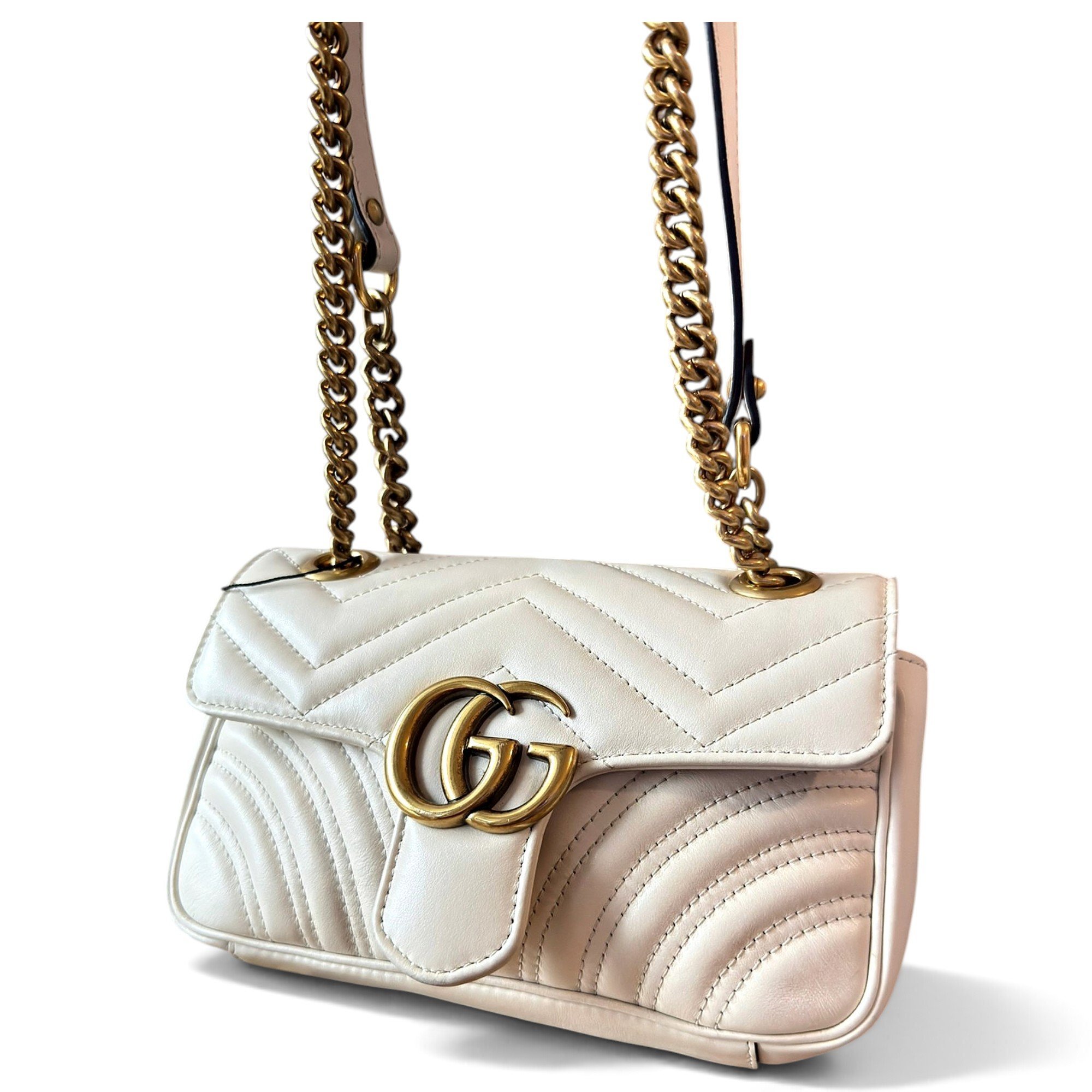 GG Marmont Flap leather crossbody bag