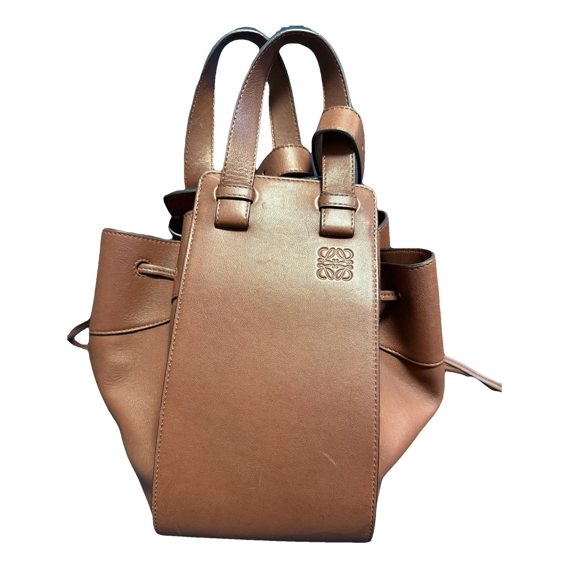 Hammock leather handbag