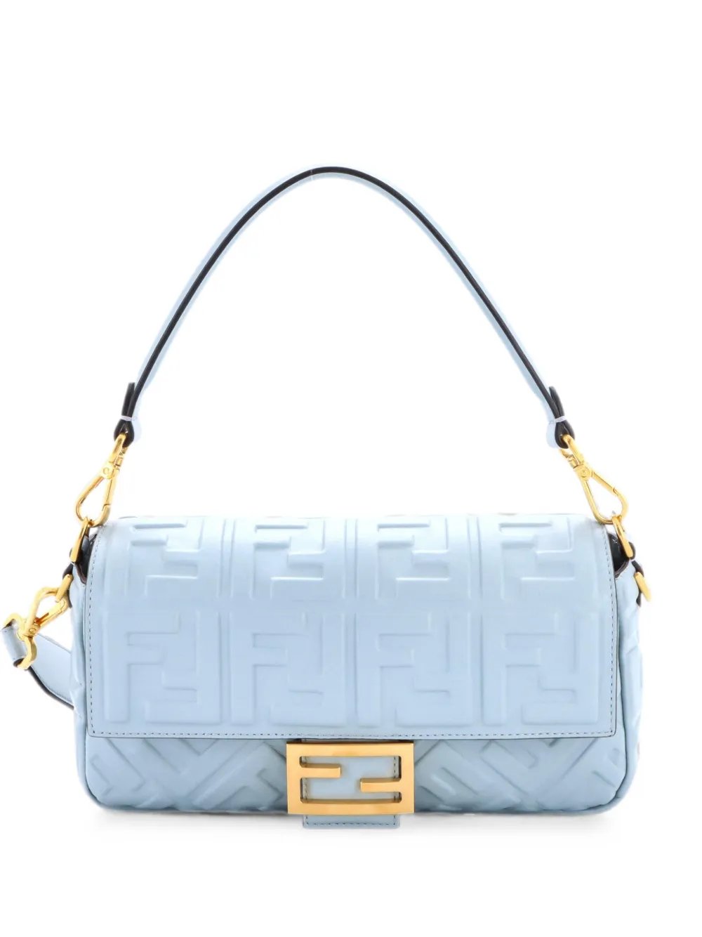 Baguette NM Bag Zucca Embossed Leather Medium crossbody bag