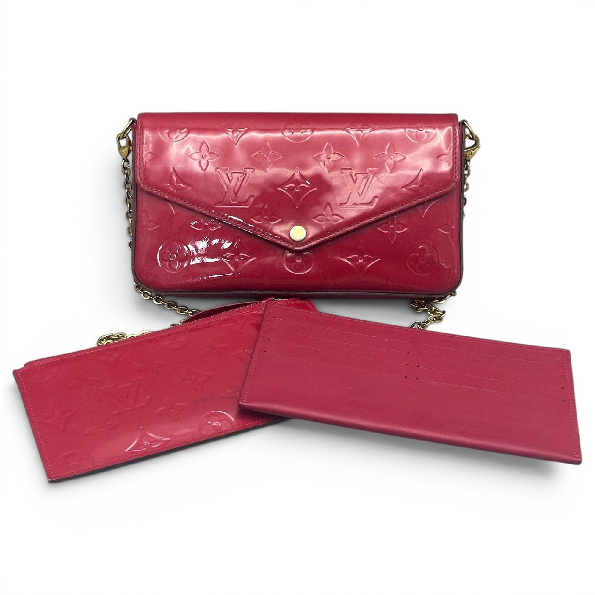 Félicie patent leather crossbody bag