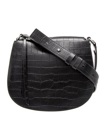 Embossed Leather Shoulder Bag
