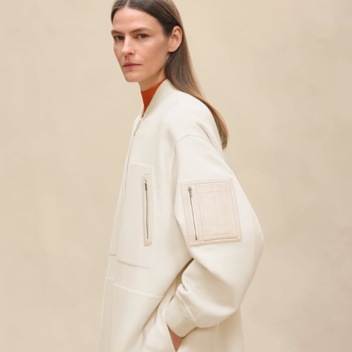 Blanc Naturel Bombers Coat