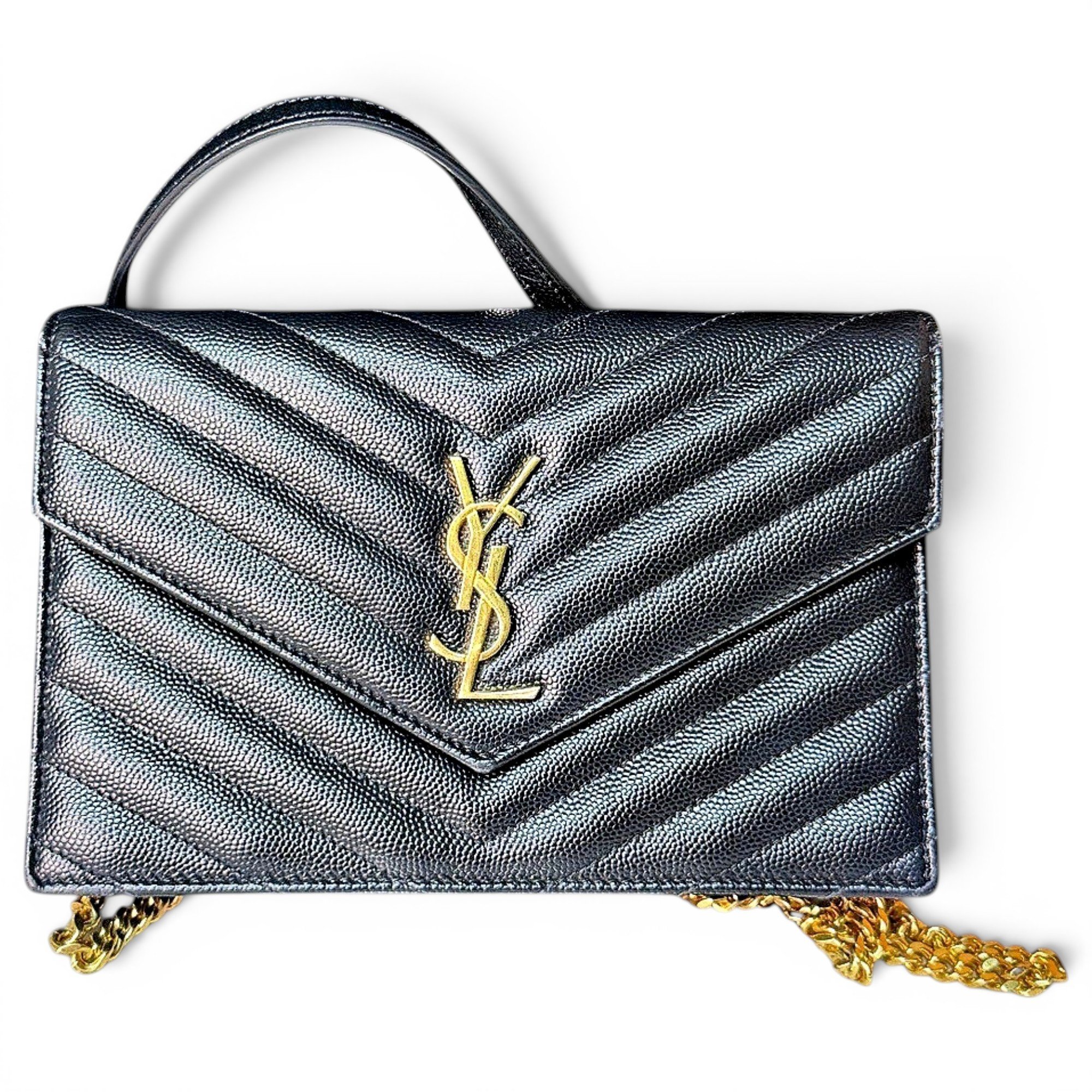 Portefeuille enveloppe leather crossbody bag