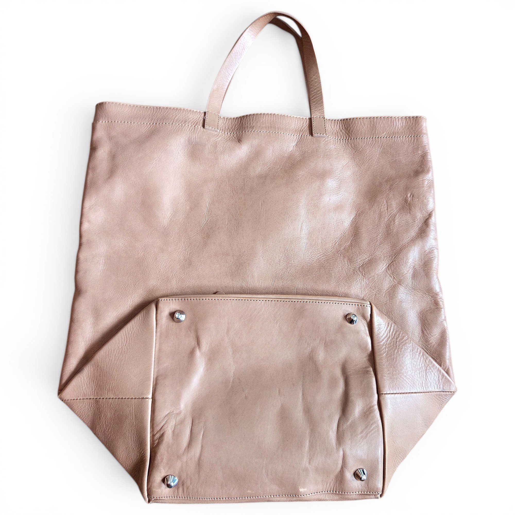 Leather tote