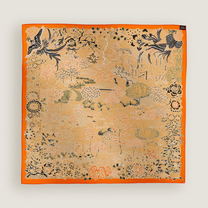 Mille Feuilles De Soie Double Face Scarf 90