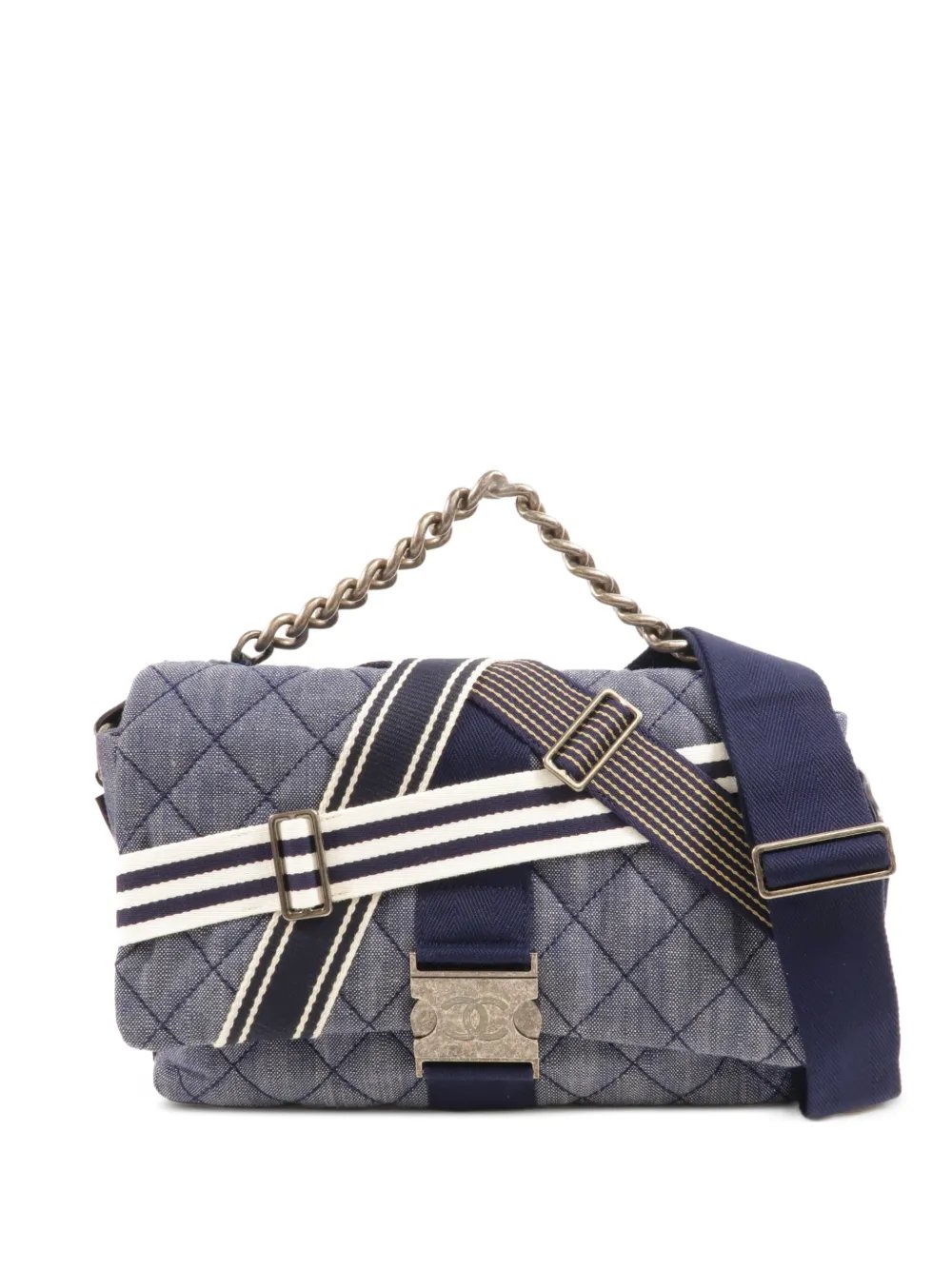 CC Airlines buckle messenger bag