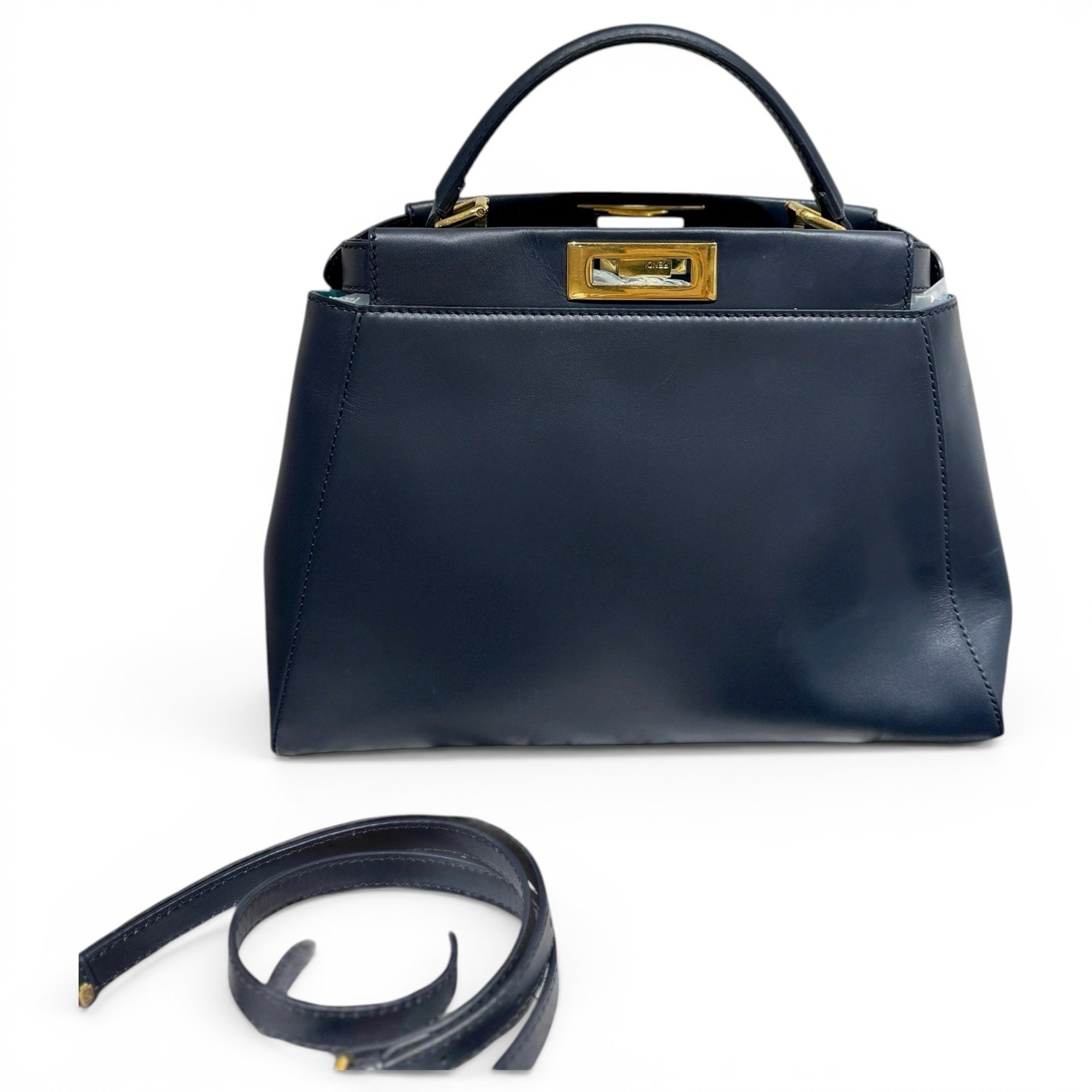 Peekaboo leather handbag