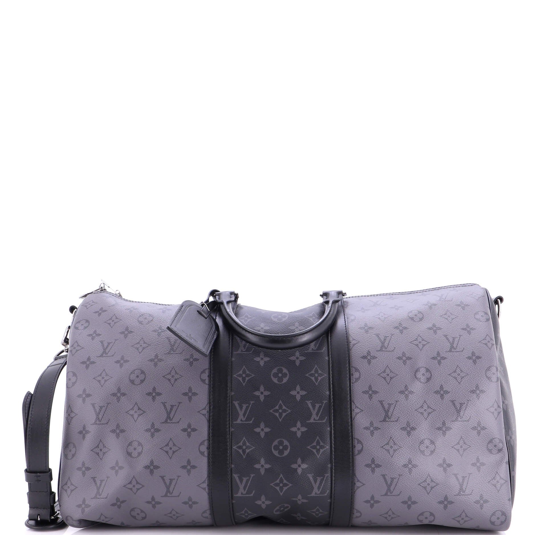 Keepall Bandouliere Bag Reverse Monogram Eclipse Canvas 50