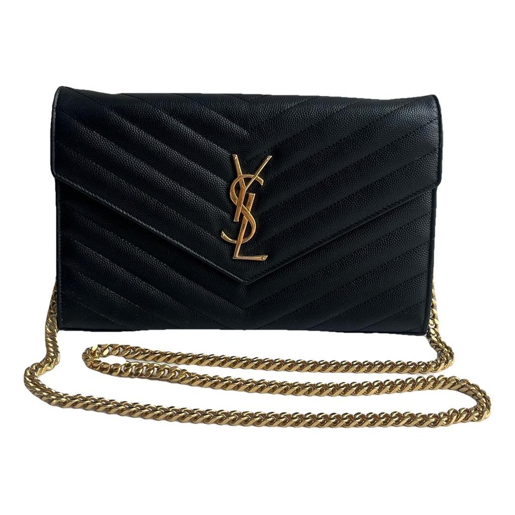 Portefeuille enveloppe leather handbag