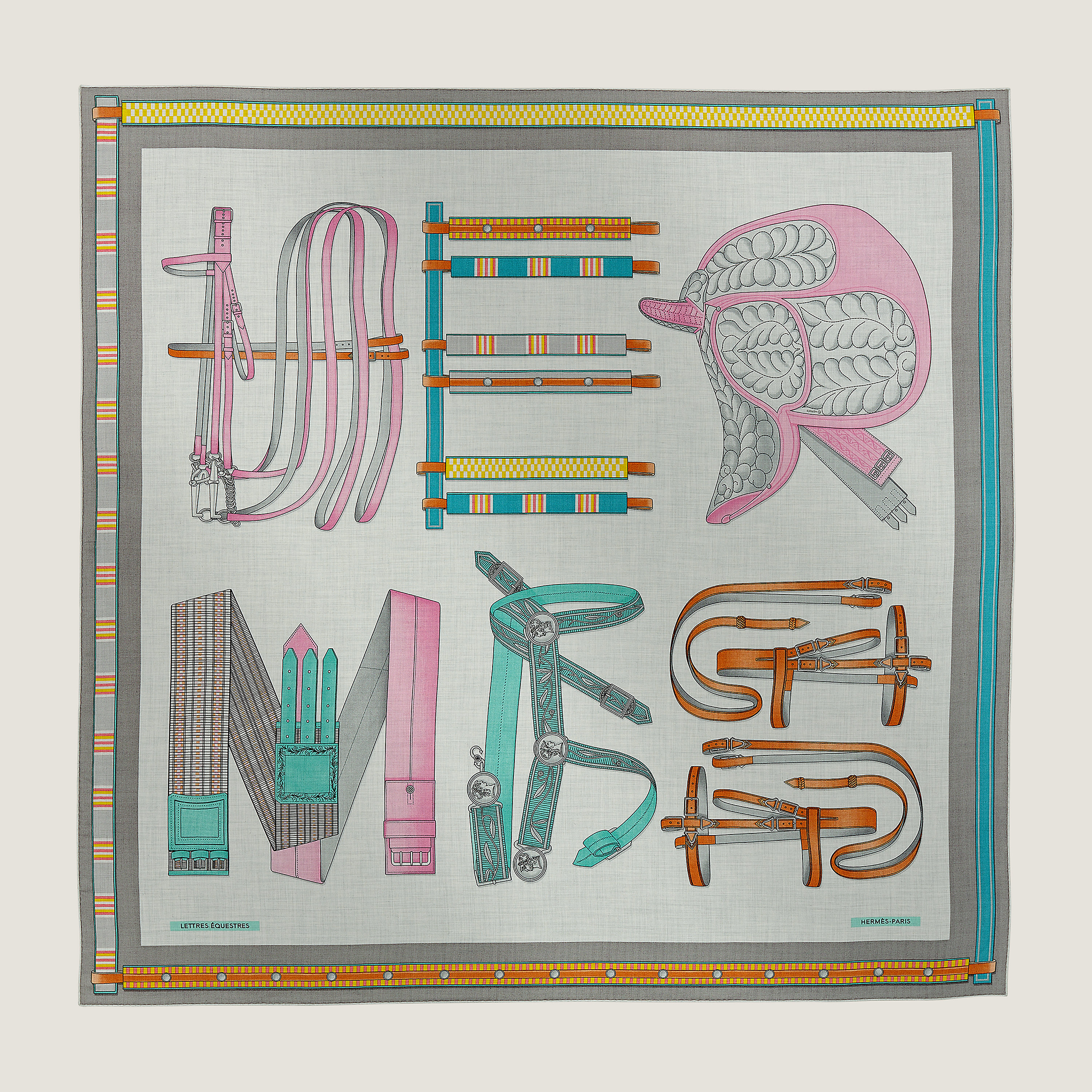 Lettres Equestres shawl 140