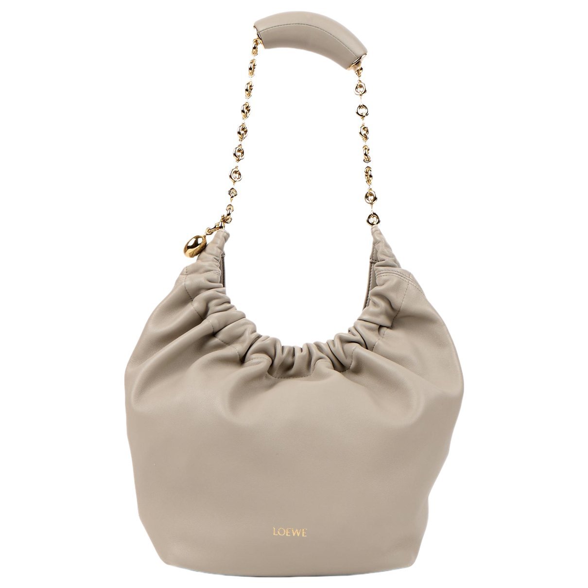 Squeeze leather handbag