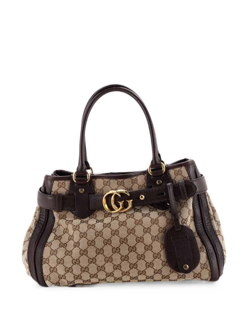 GG Running GG Canvas with Leather Medium tote bag
