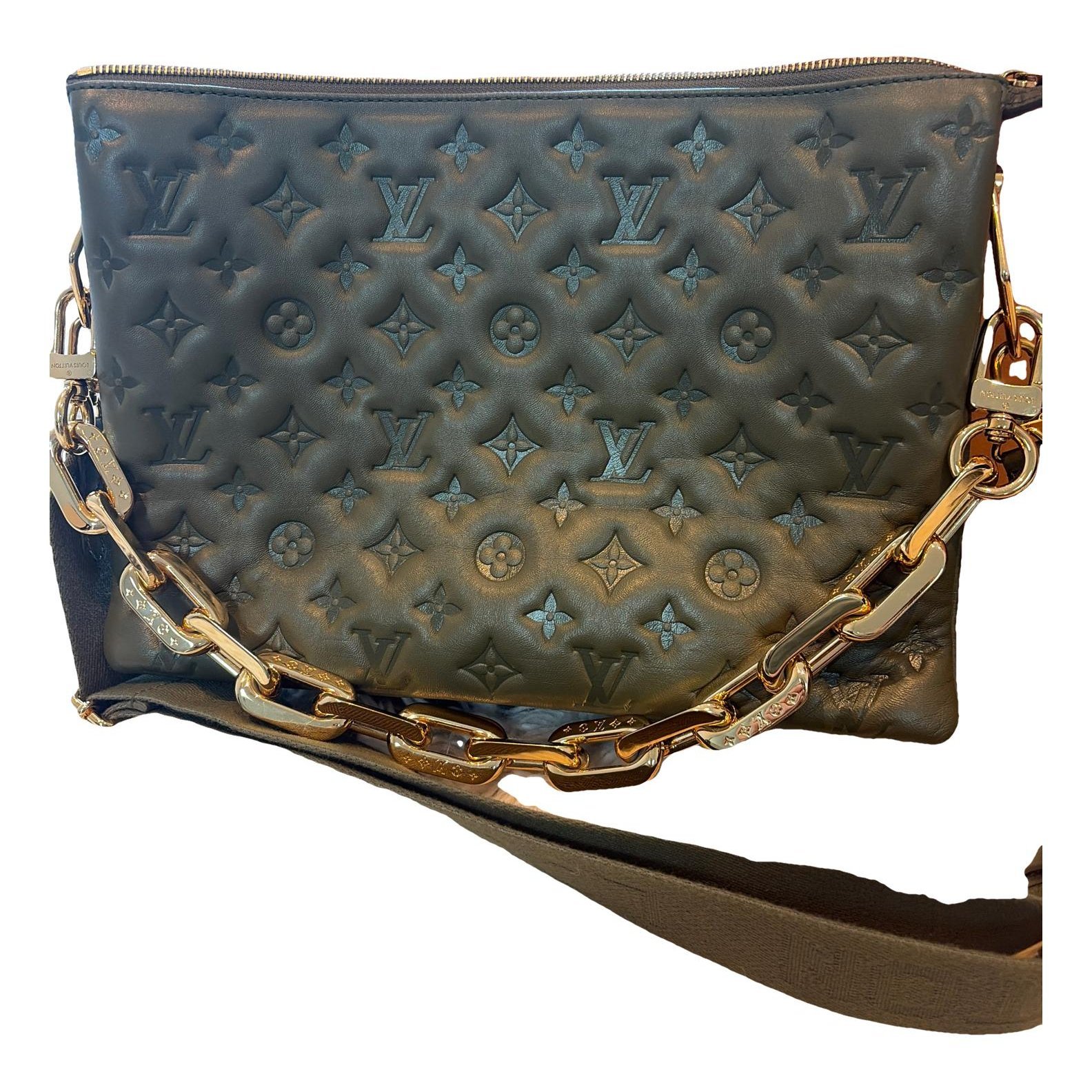 Coussin leather handbag