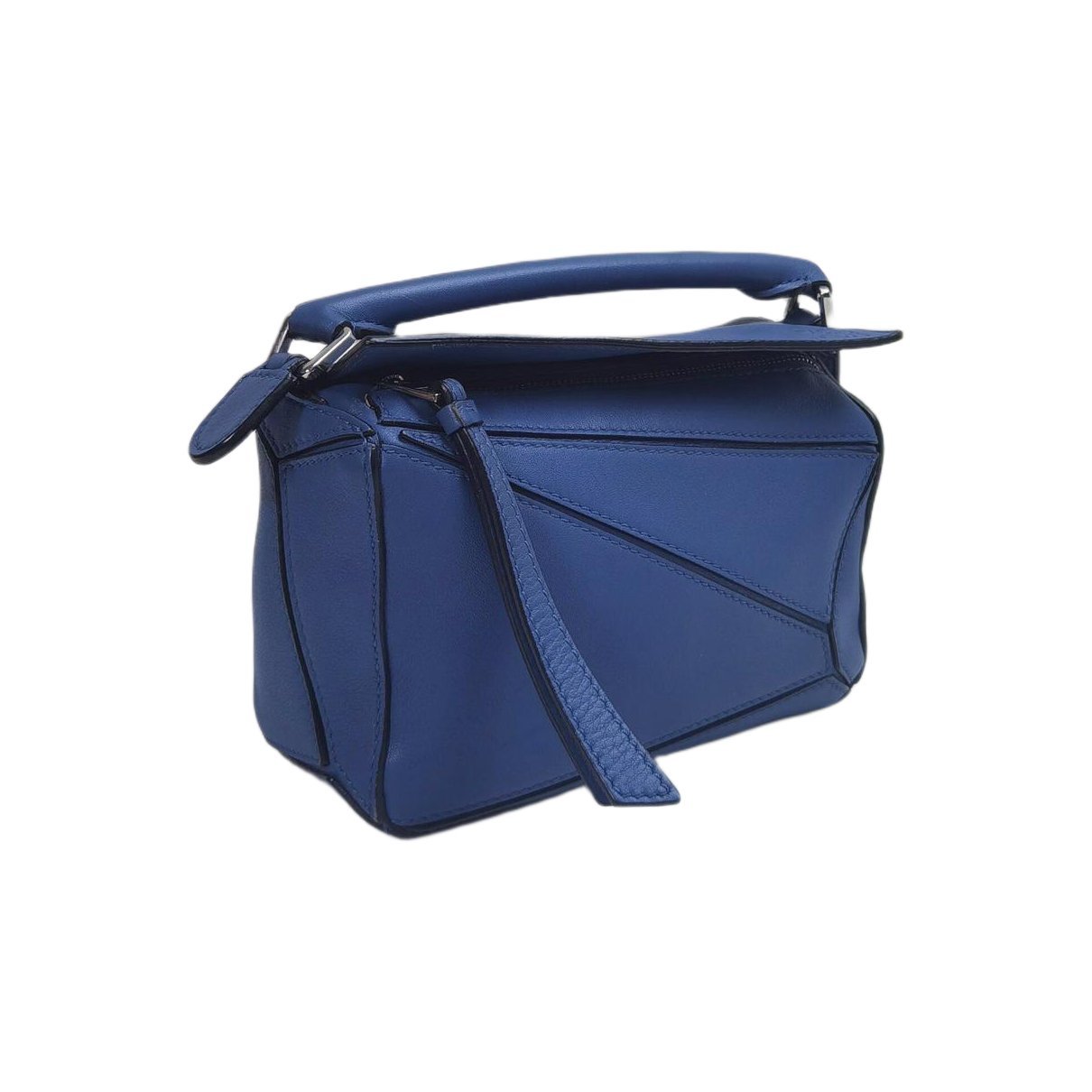 Puzzle leather handbag